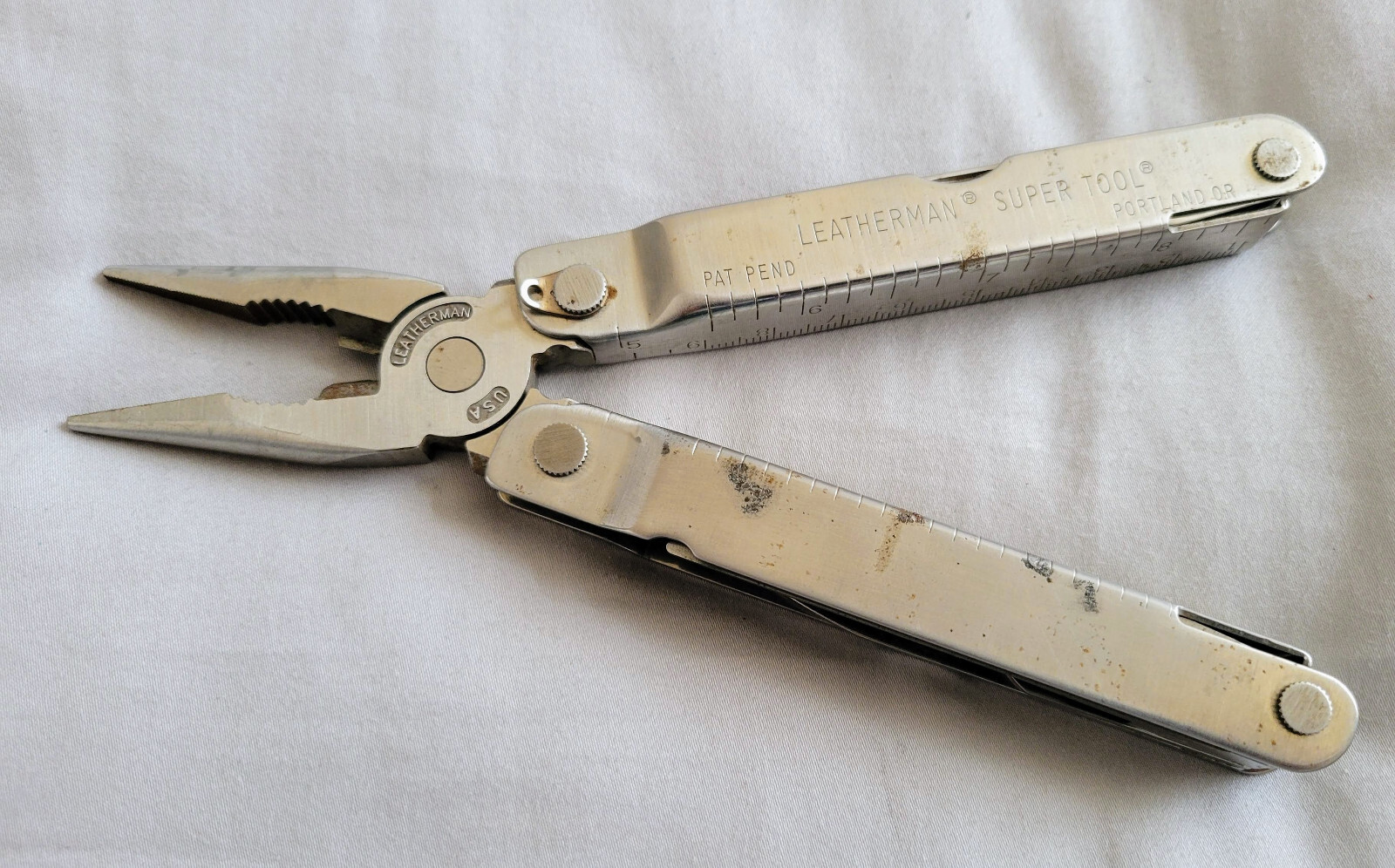 Leatherman SuperTool Original Stainless Multi-Tool 1196 Pat Pend Portland OR