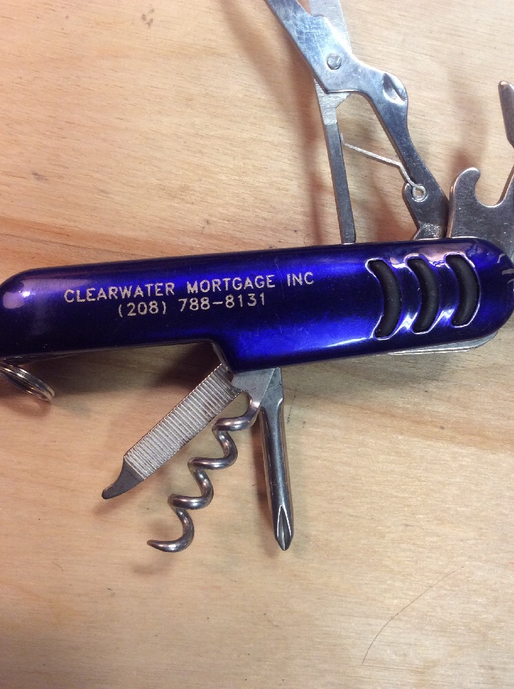Clearwater Mortgage Inc Myron Stainless Steel 7 Multi Tool Pocket Knife Keychain