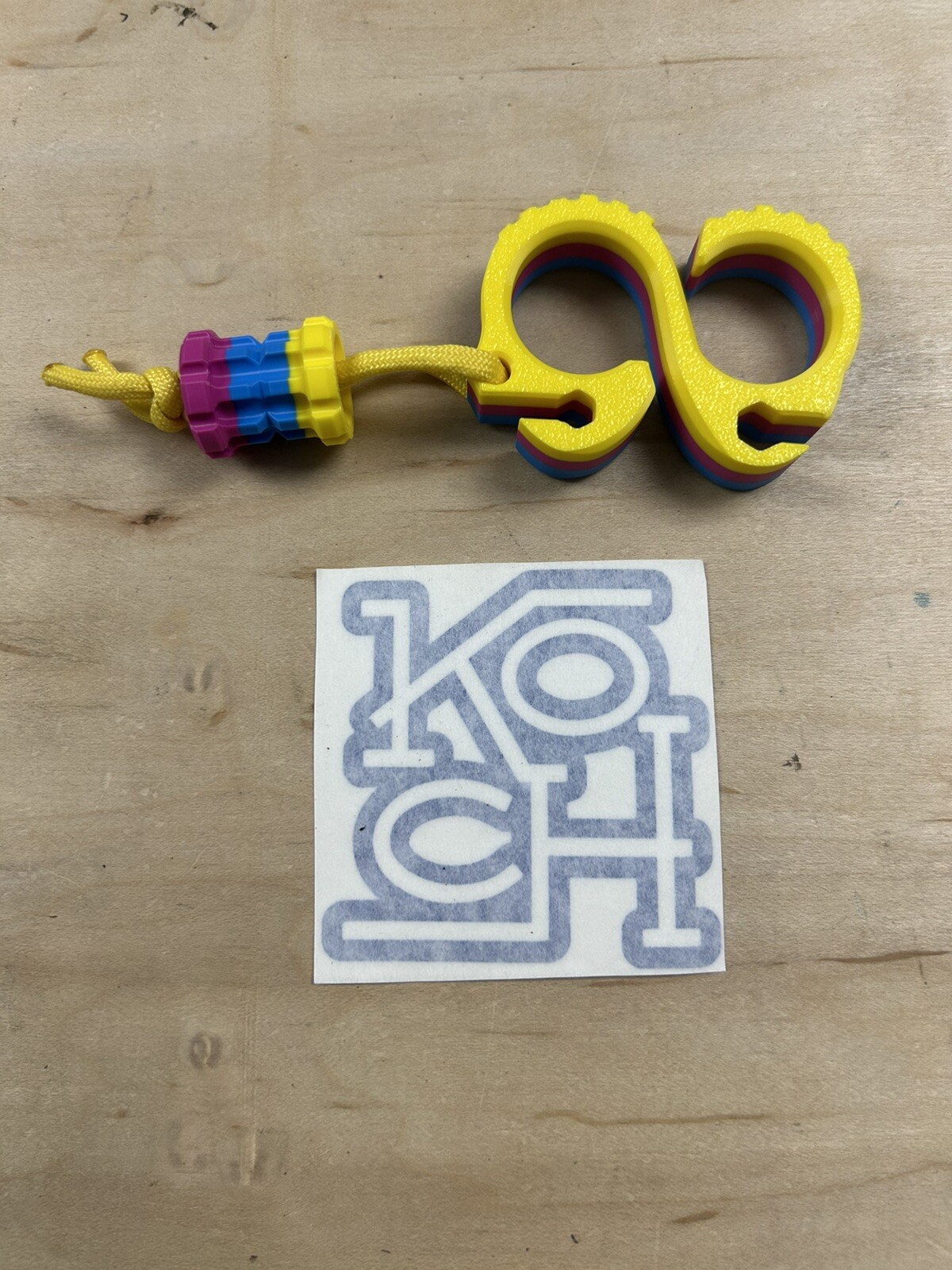 Koch Tools OG Zero Solo Pocket Tool – 5/8” Cyan / Magenta / YLW Printed Combo