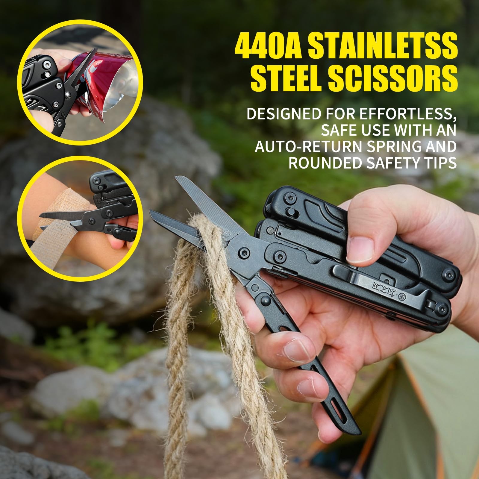 MT-11 20-in-1 Multitool Pliers, Heavy Duty Pocket Tool with Premium D2 Steel …