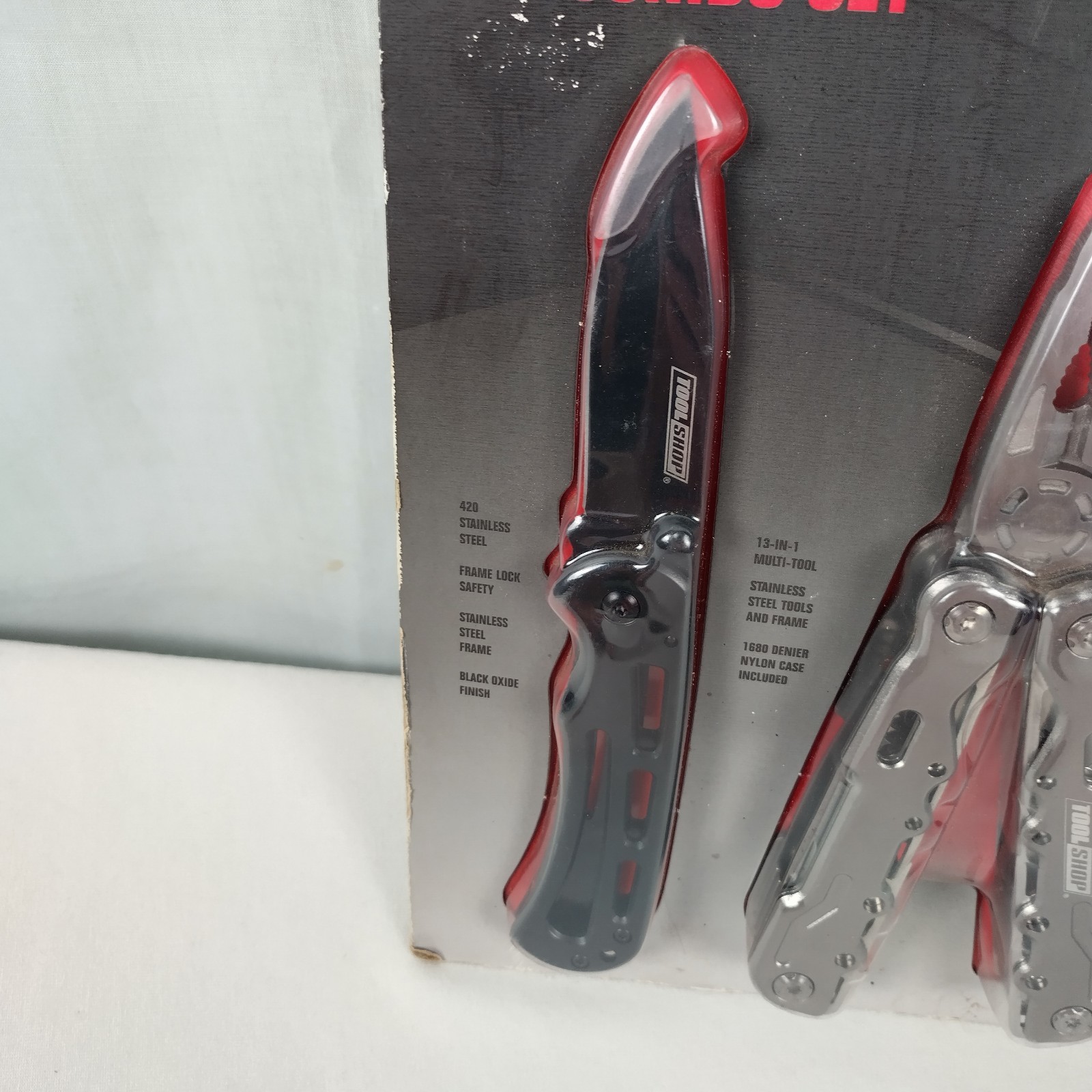 Tool Shop Multi-Tool & Knife Combo Set New In Package