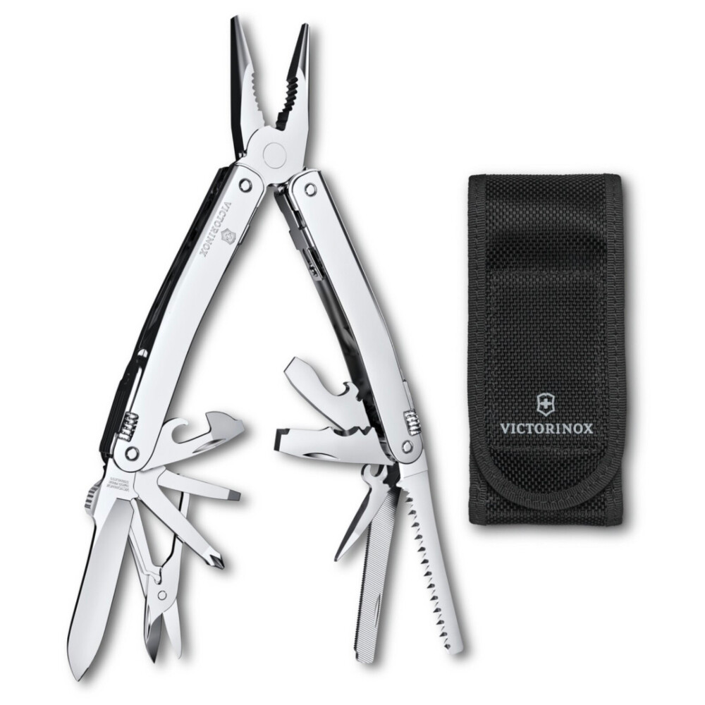Victorinox Stainless Swiss Tool Spirit MX Multi-Tool + Nylon Pouch 35318