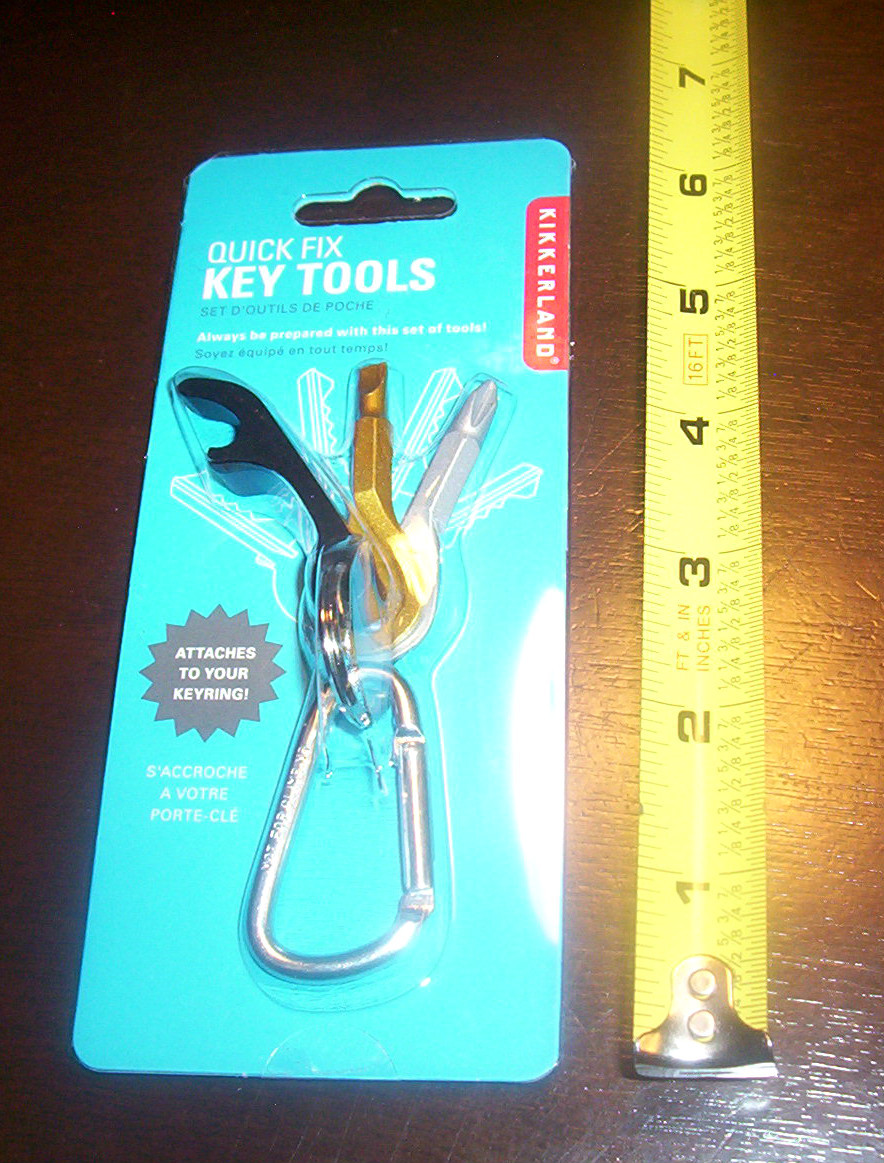 QUIK FIX KEY TOOLS Keys Accessories Keyring Clip Outdoors Camping Sports NEW
