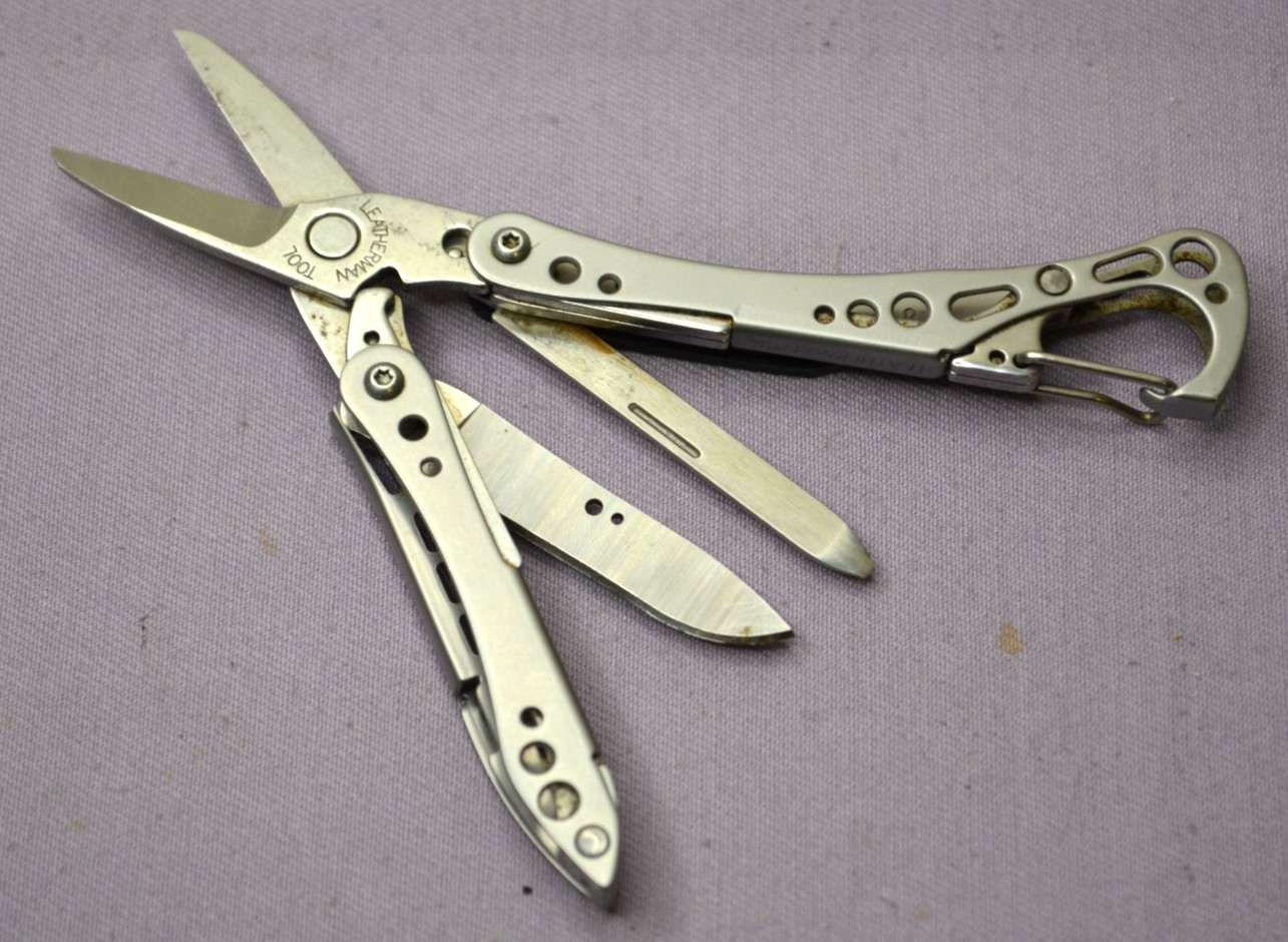OEM Leatherman Style CS Black Stainless Multi-Tool Knife Discontinued USA–Great