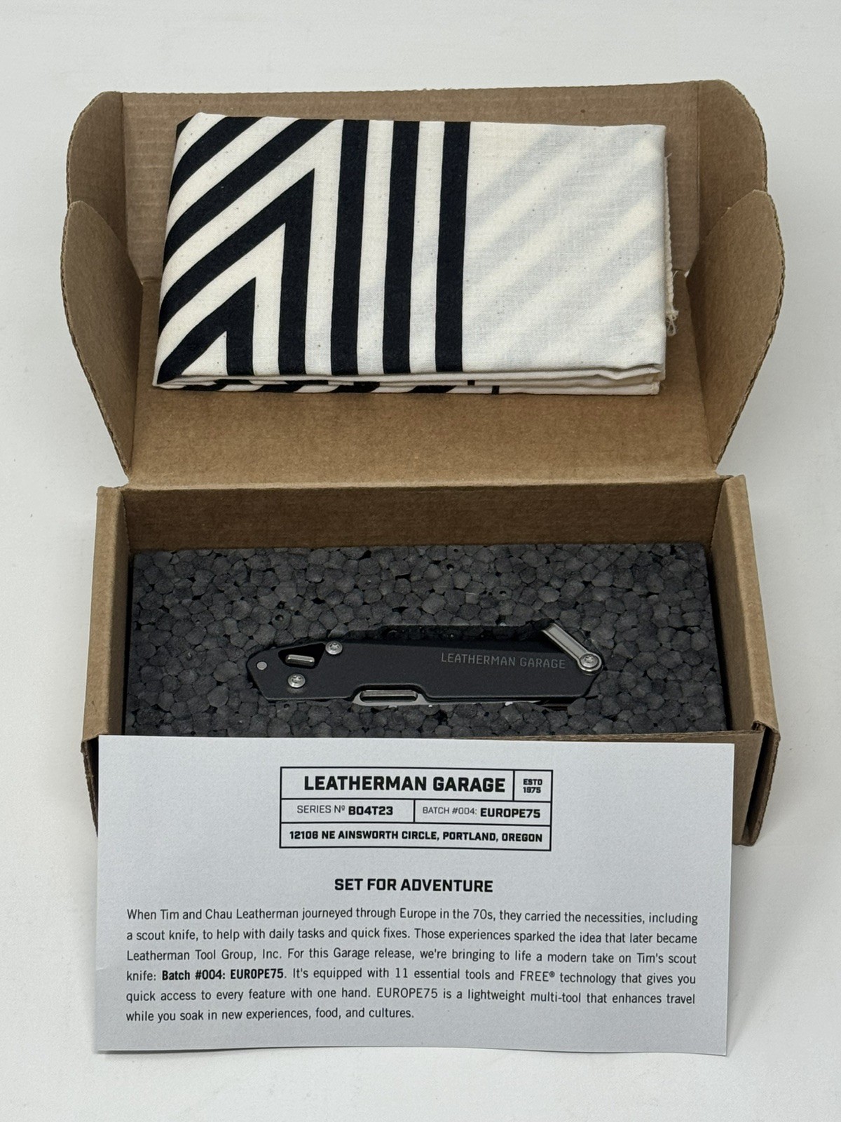 Leatherman Garage Batch #004 Europe75 Limited Edition Multitool New in Box OOS