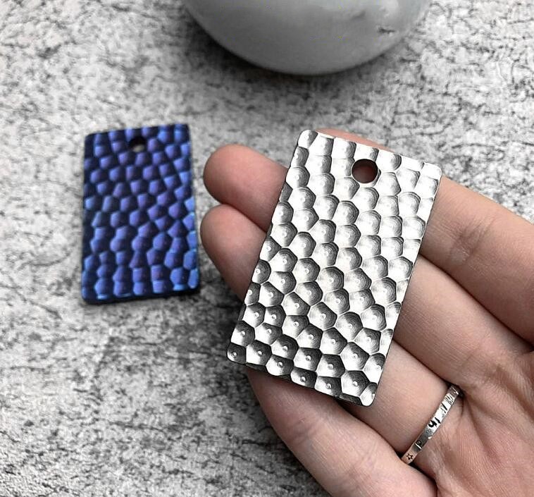 Pure Titanium EDC Necklace Man Necklace Pendant Dog Tag Key chain Decorate Tools