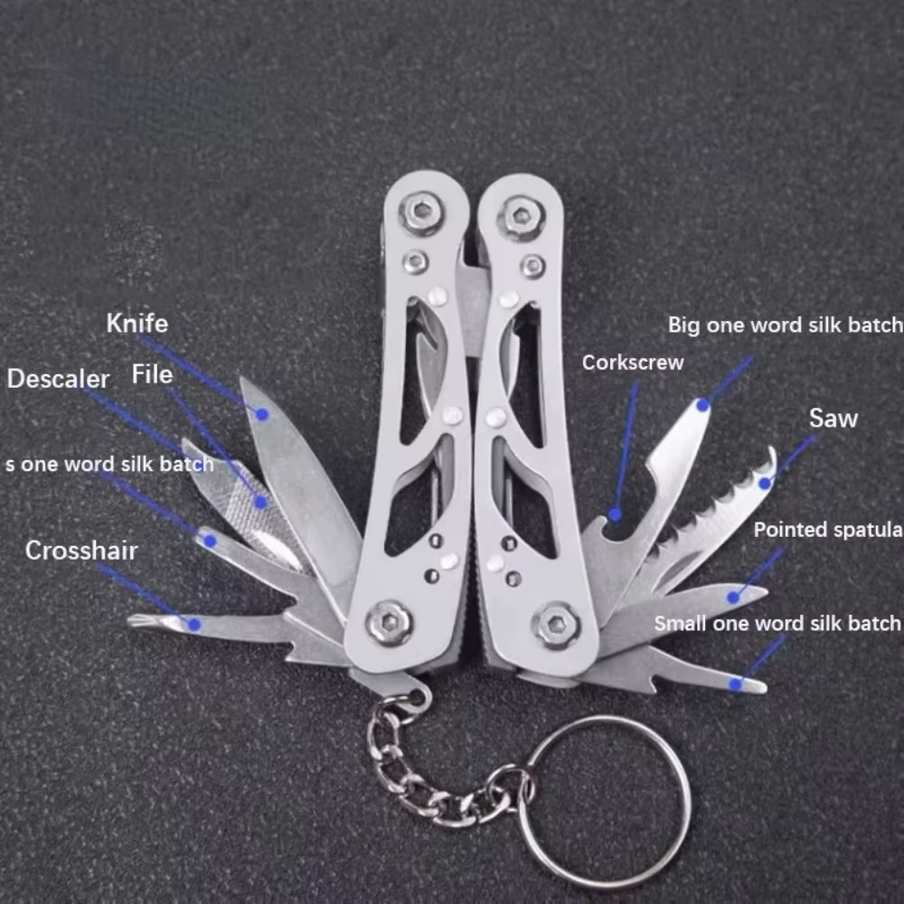 Heavy Duty Multi-Tool Pliers Stainless Steel Folding Survival Camping Gear Tool