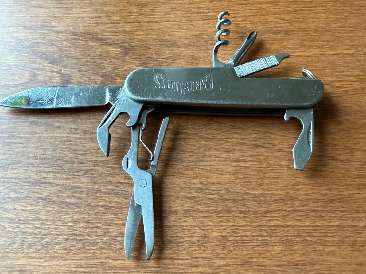“Early Times Bourbon Whiskey” Multi-Tool Utility Pocket Knife