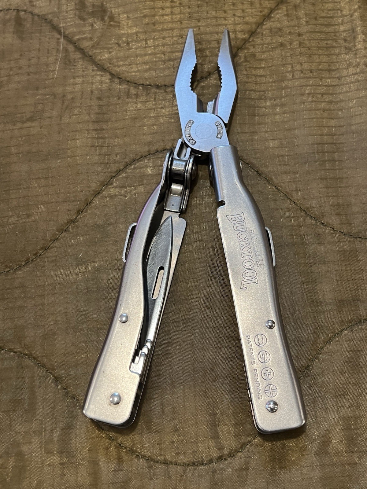 Vintage Buck Knives BUCKTOOL Model 360 Multi-Tool w Sheath – USA – Retired