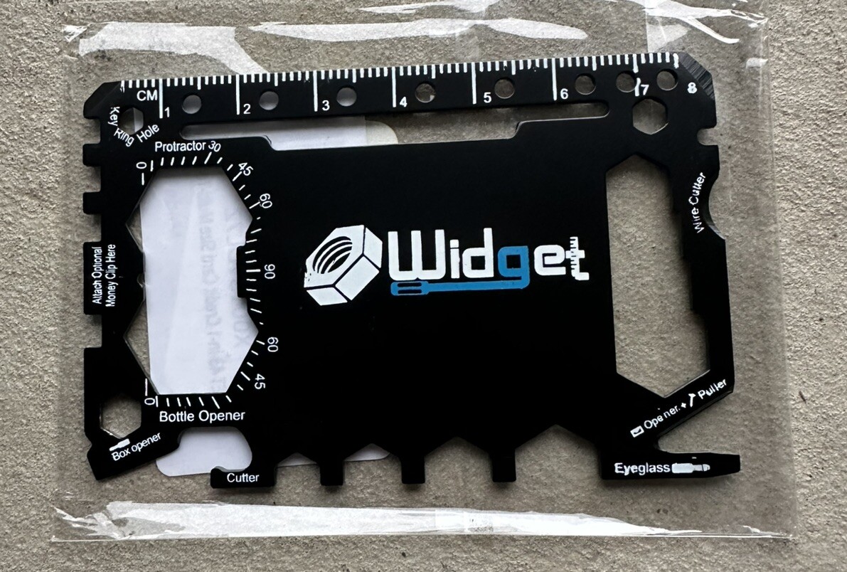 Multi purpose survival Pocket tool 43 in 1 – credit card sized multi tool Widget