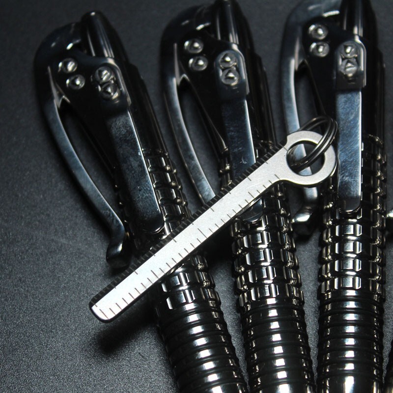 Titanium Pendant Necklace Portable Outdoor Multi Tools EDC Card Keychain