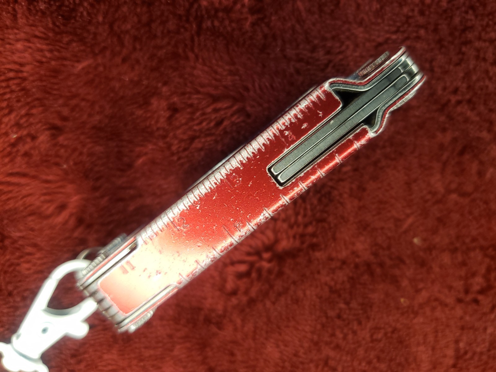 🔪🔪 Leatherman Micra Red Blue Multitool White claw keychain 0121 date code