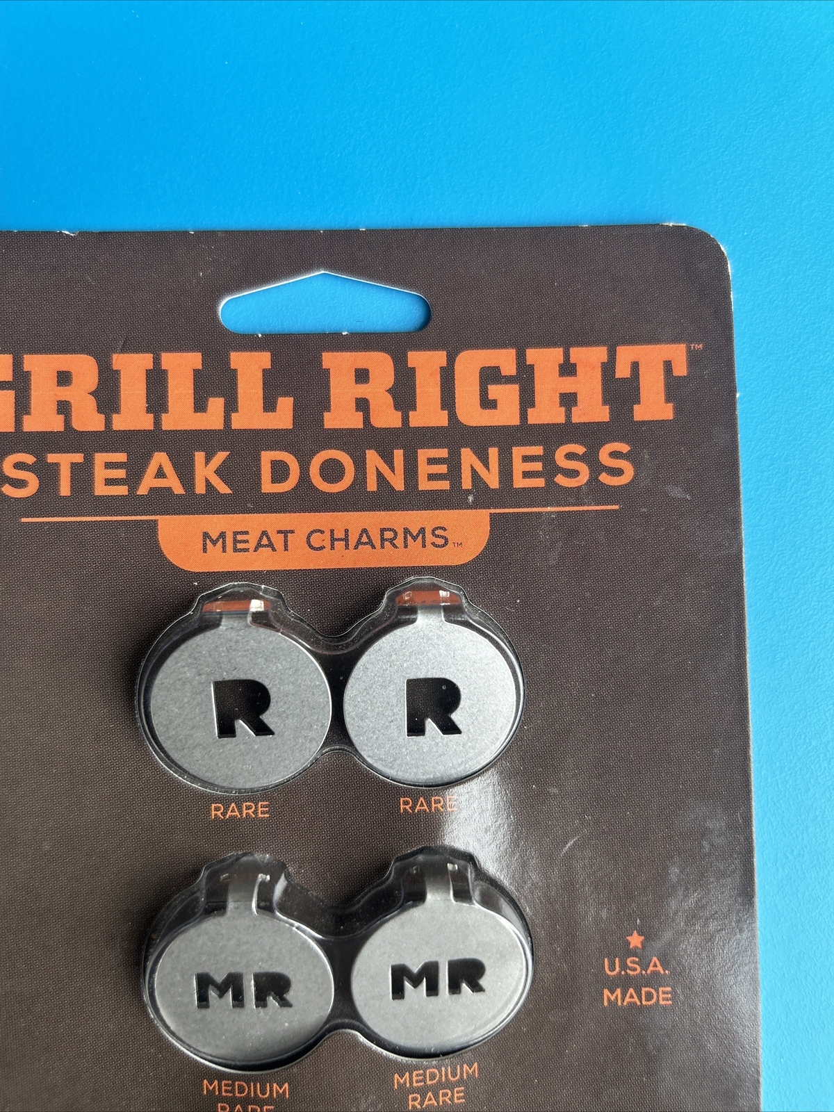 Zootility Meat charms- Grill Right Steak Doneness 6pcs