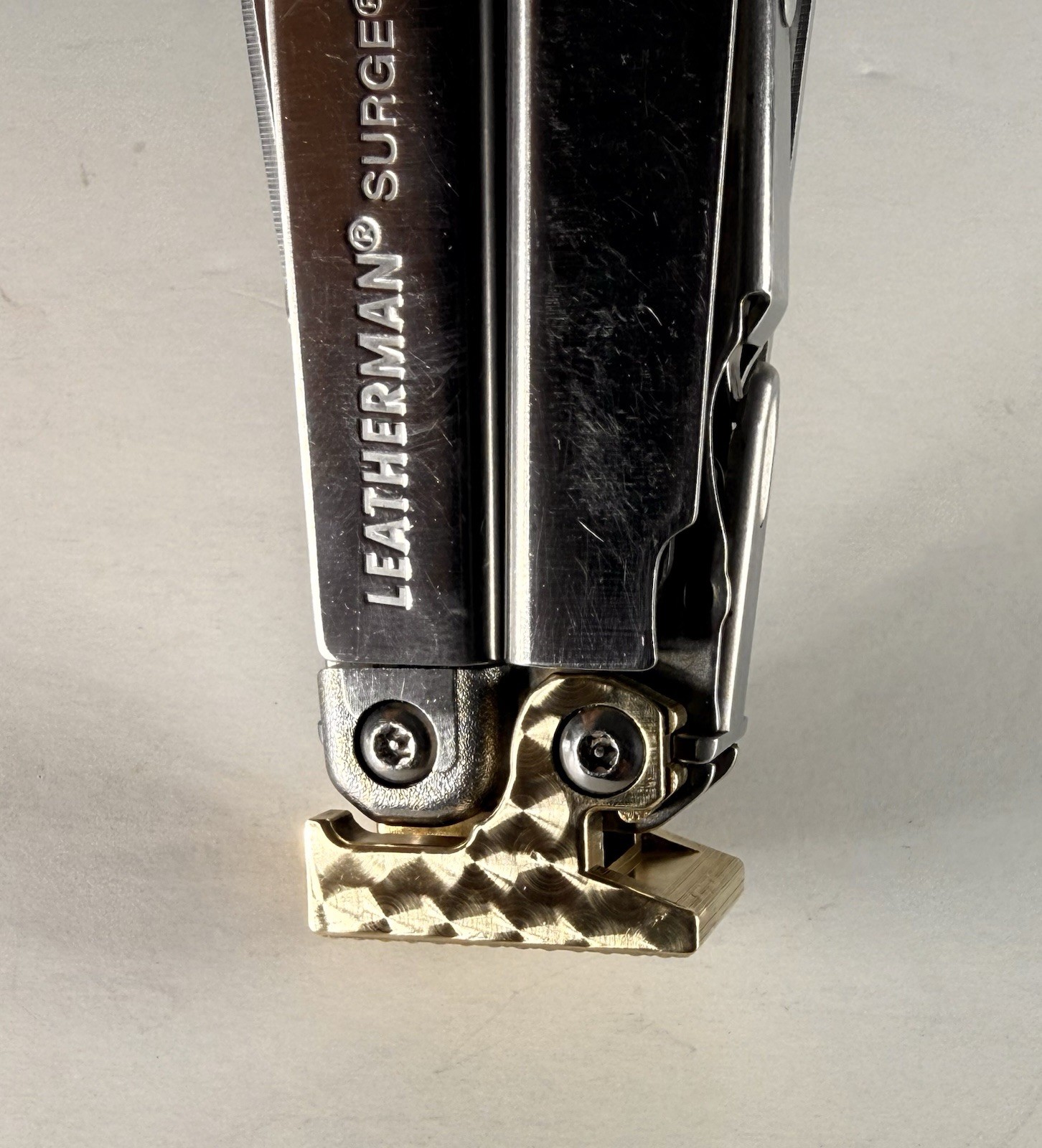 For Leatherman Surge, BRASS Hammer Head,SPECIAL EDITION,tactical,military