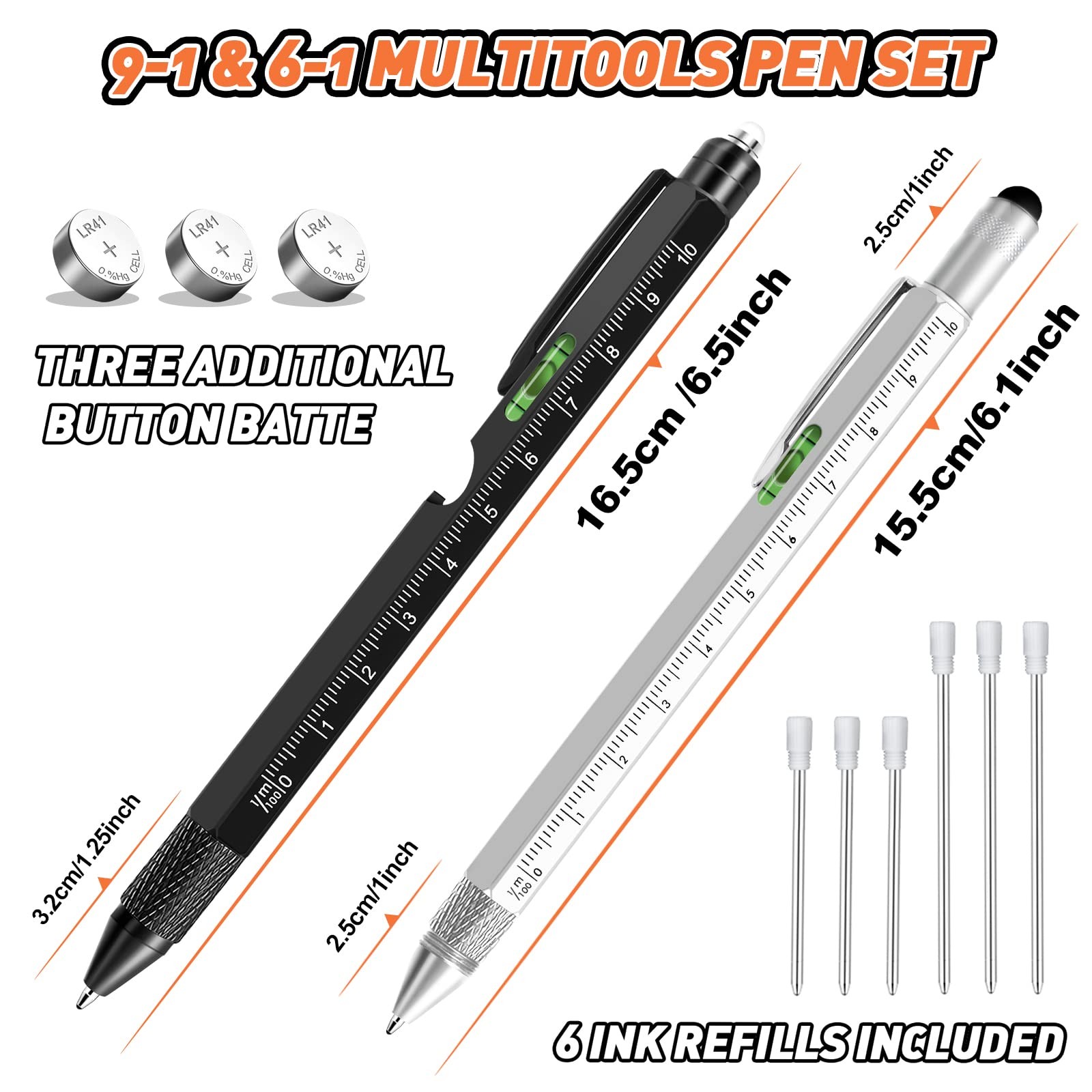 9in1 Multitool Pen Set Mens Gifts Dad Husband Anniversary Gadgets Tools