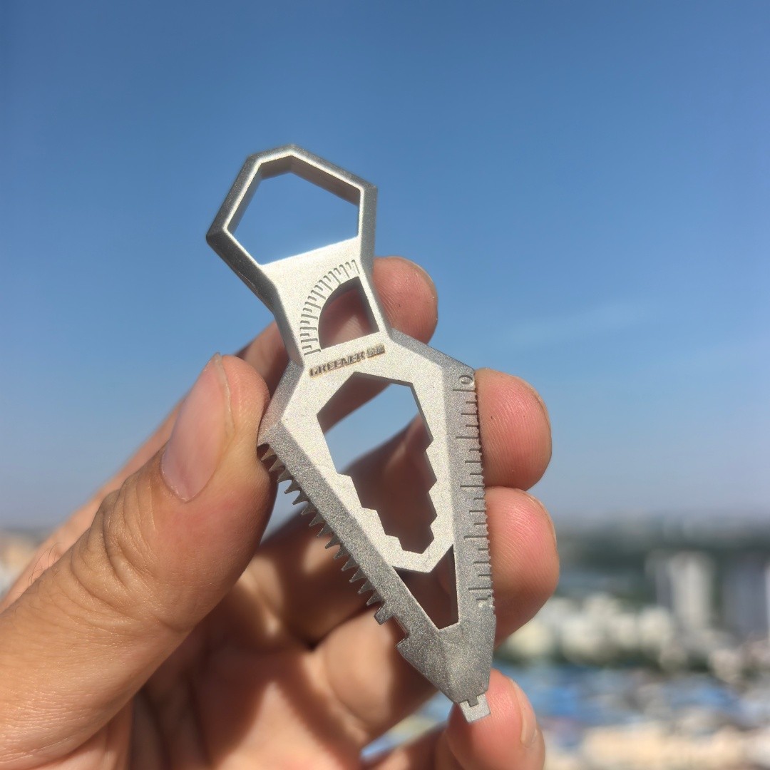 440C Stainless Steel Multi Tool 10in1 EDC Pry Bar Survival Gear.