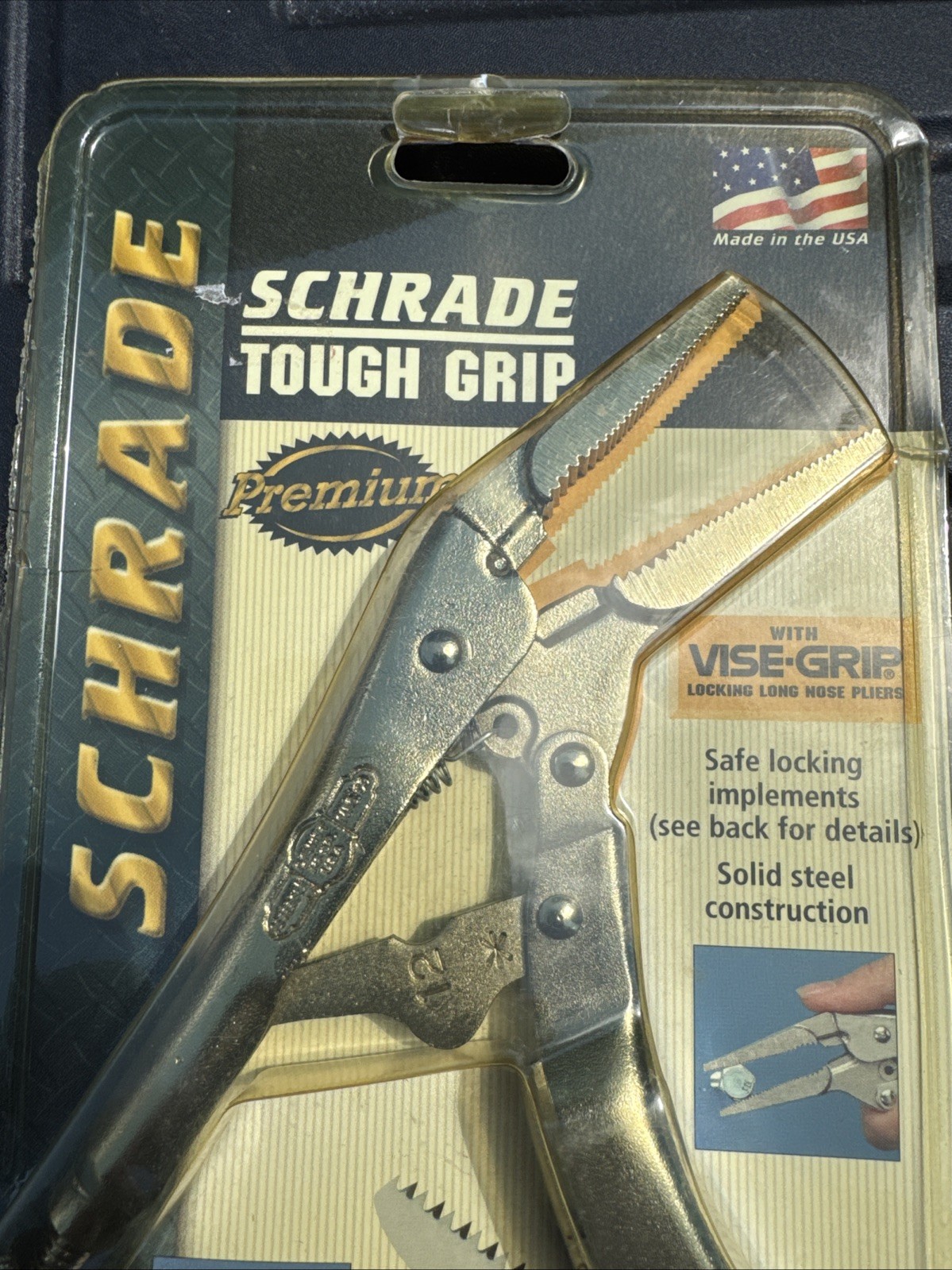 Schrade Tools USA Vise Tough Grip Rare Locking Implements USA Nos ST6HCP