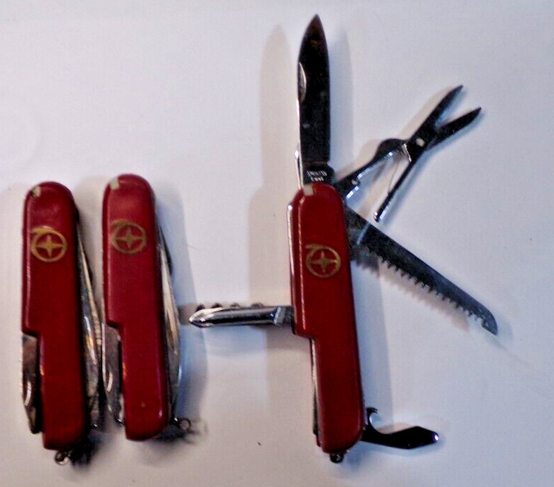 Lot of 3 ALPINE GEAR Multi Tool Knives STAINLESS CHINA – 3 knives