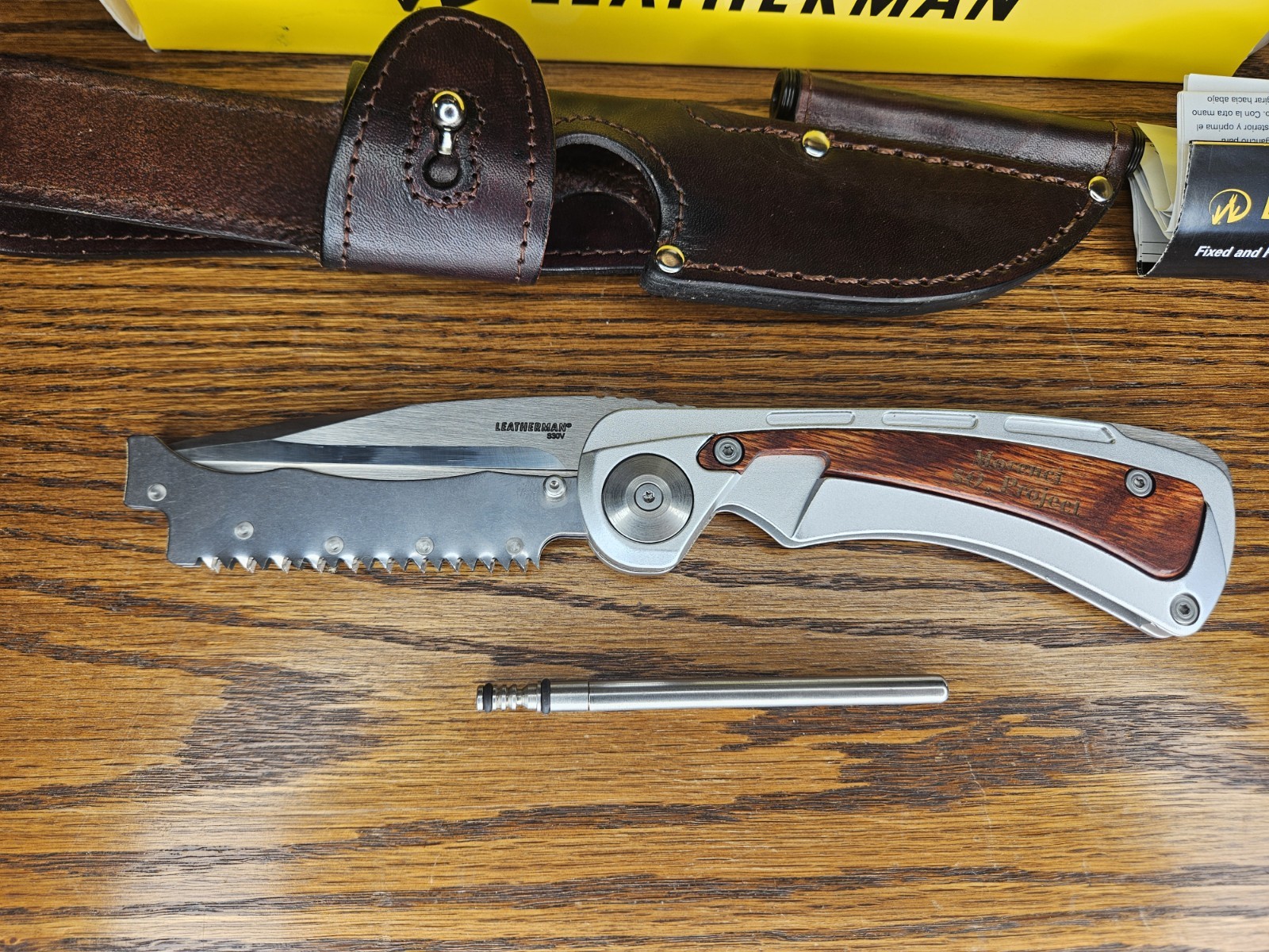 Leatherman Steens Fixed Blade Knife Multitool Saw Gut Hook – Discontinued – 032