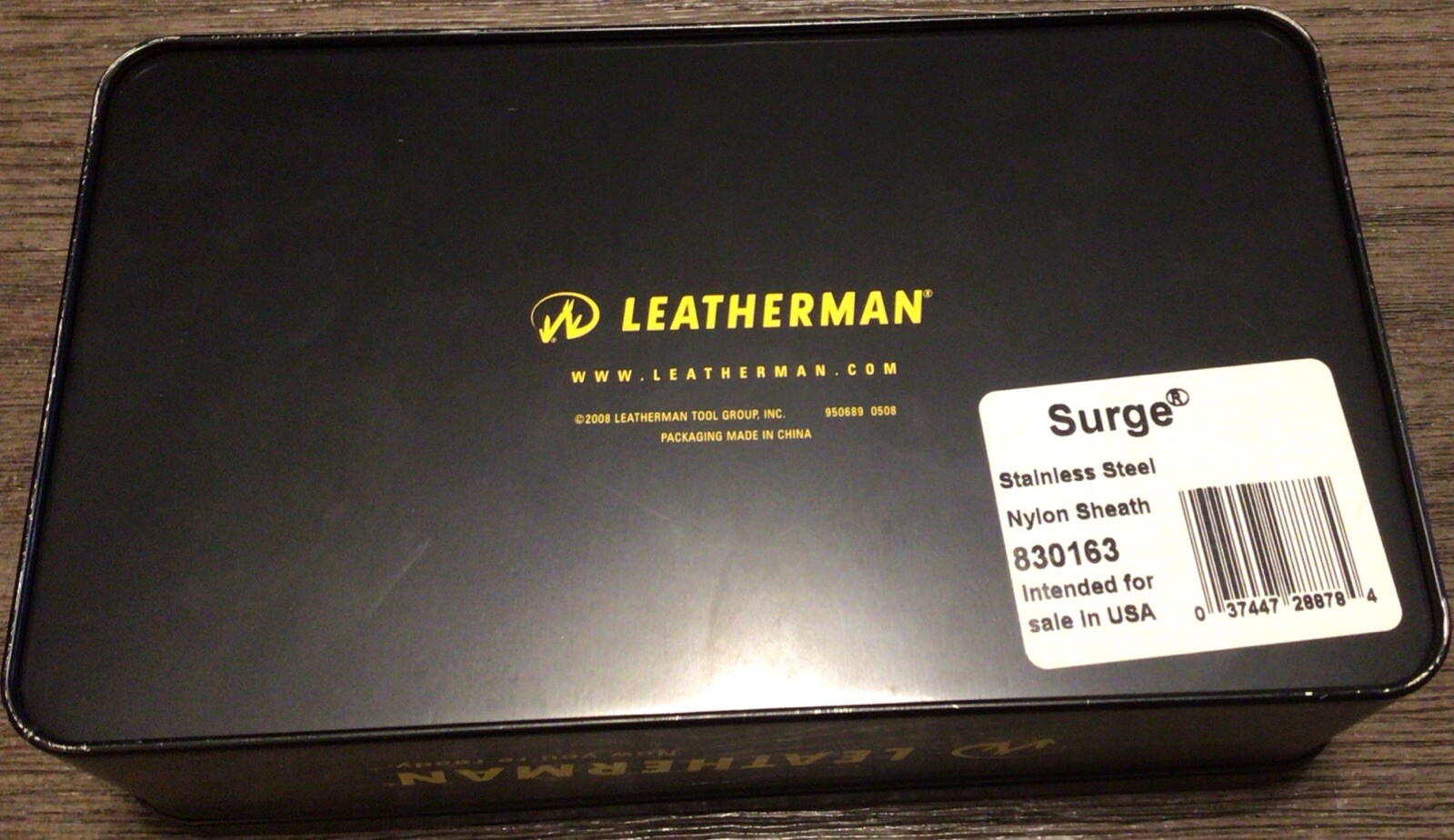 Vintage NOS Original Leatherman Surge 1st Generation Multitool Tin Sheath 830163