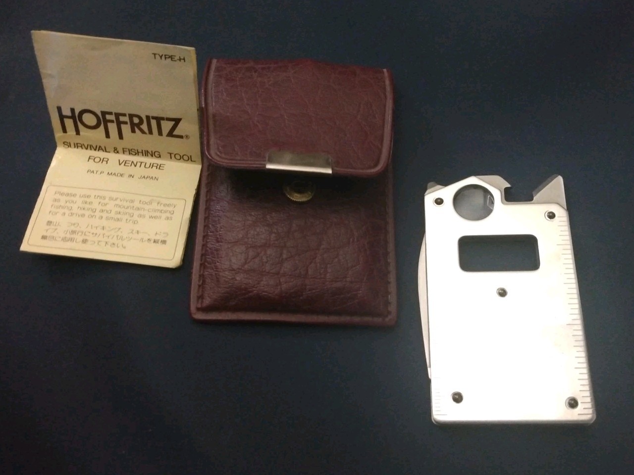 HOFFRITZ TYPE H MULTITOOL – CAMPING SURVIVAL FISHING – STAINLESS STEEL JAPAN VTG