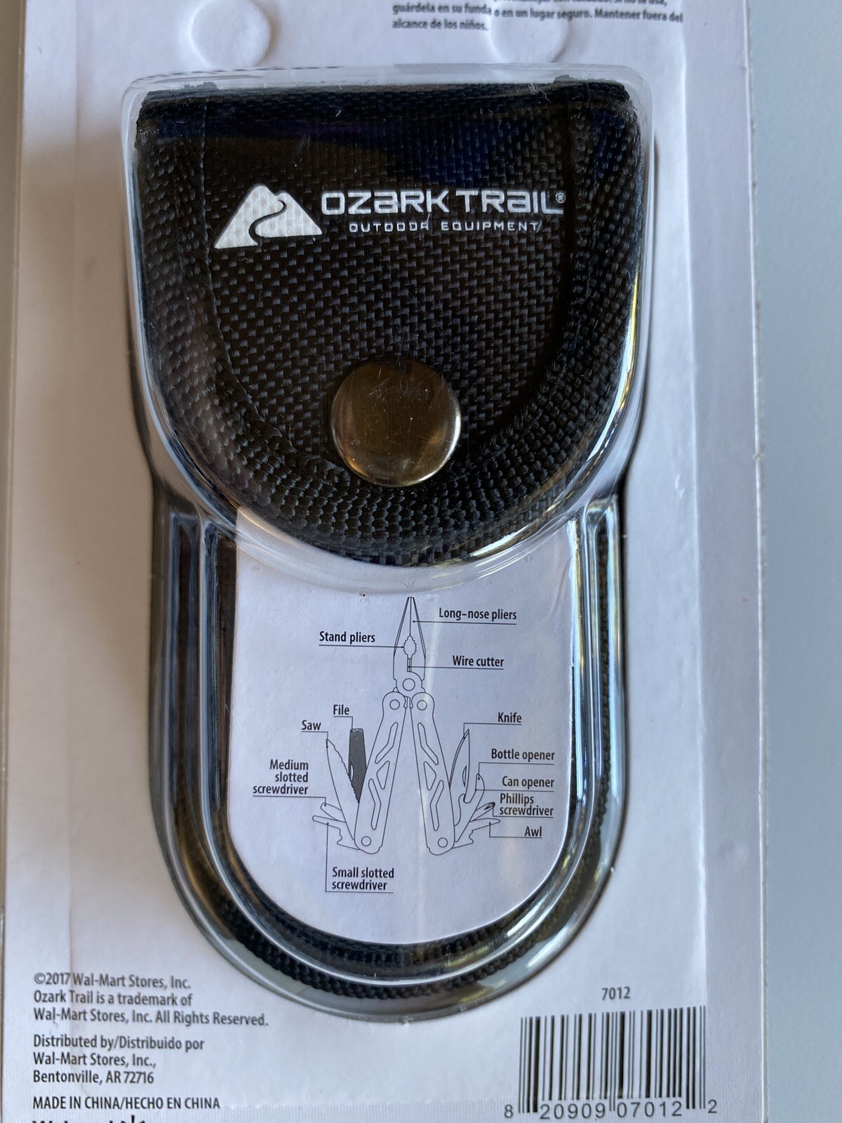 OZARK TRAIL 12-IN-1 MULTI- TOOL SHEATH INCLUDED BRAND NEW! FACTORY SEALED!