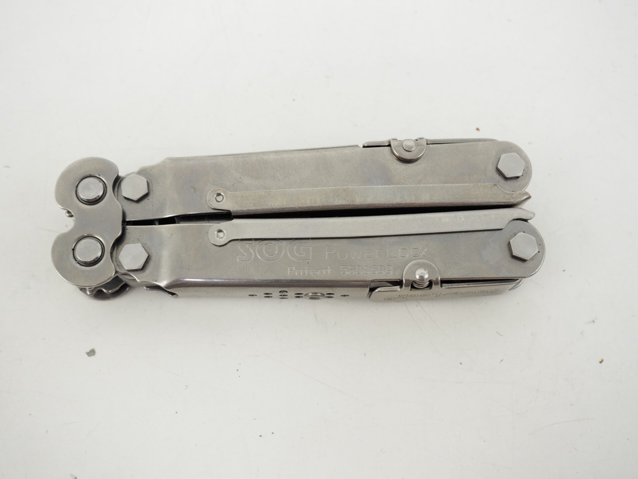 New! SOG Pocket Power Plier Folding Multi Tool w/ Box Made in USA Silver