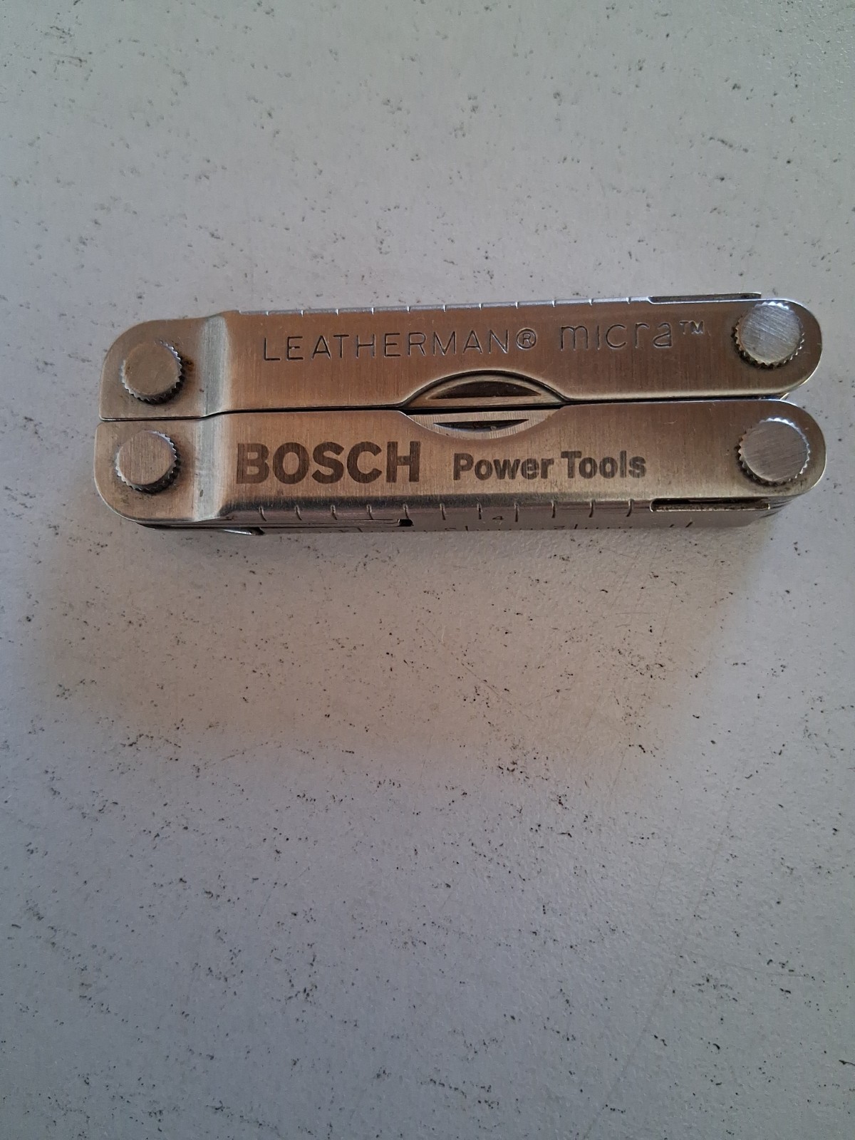 Leatherman Bosch Micra Multi-Tool, Knife, Scissors, Key Ring, Stainless