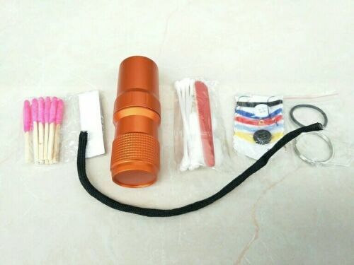 Keychain Aluminum EDC Waterproof CNC Survival Pill/Match Case – New
