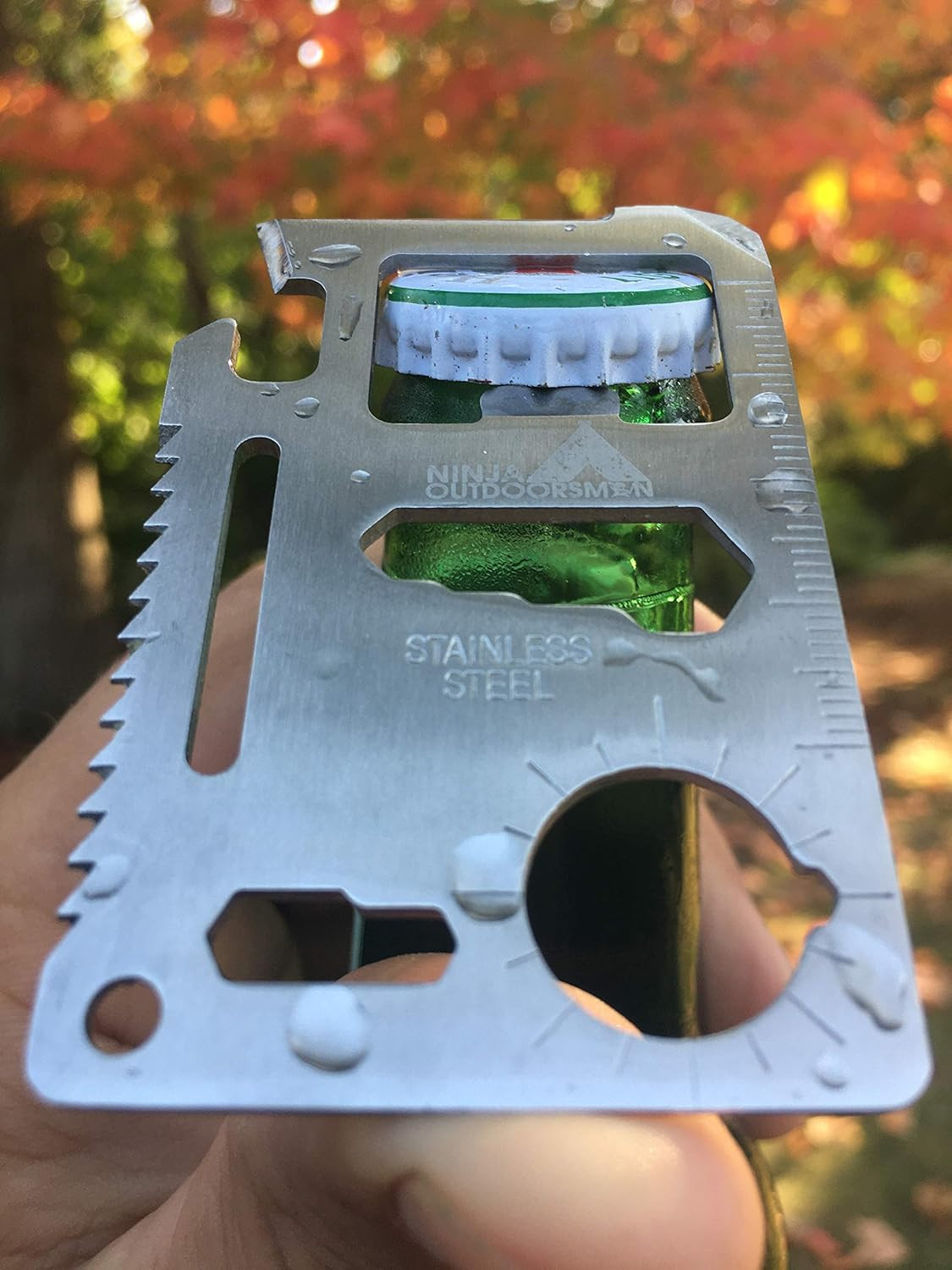 11 in 1 Stainless Steel Credit Card Pocket Sized Survival Multi-Functional Gadge