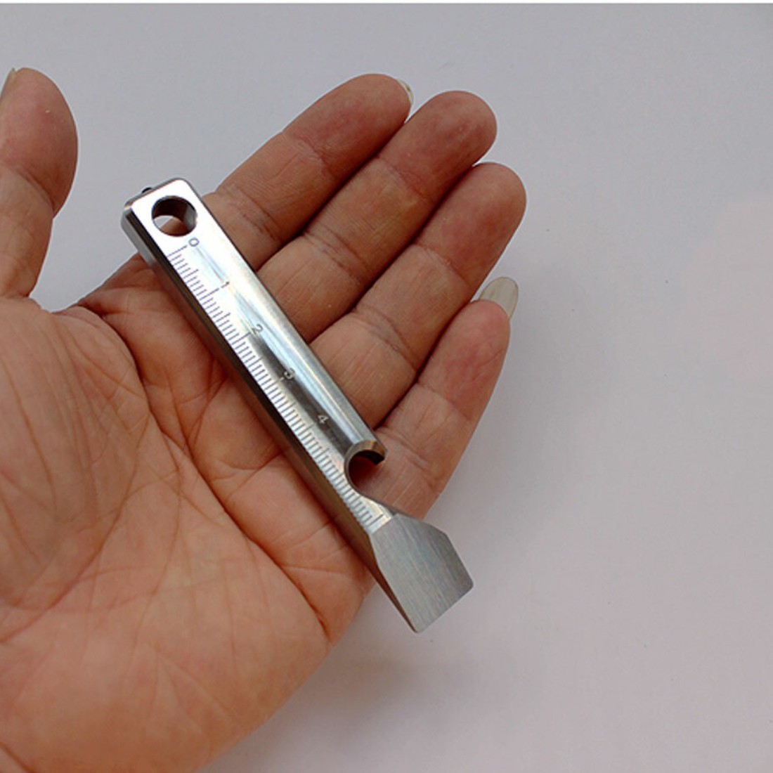 EDC Tool TITANER Alloy Pocket Titanium Pry Bar Crowbar Multi Tools Ruler Opener
