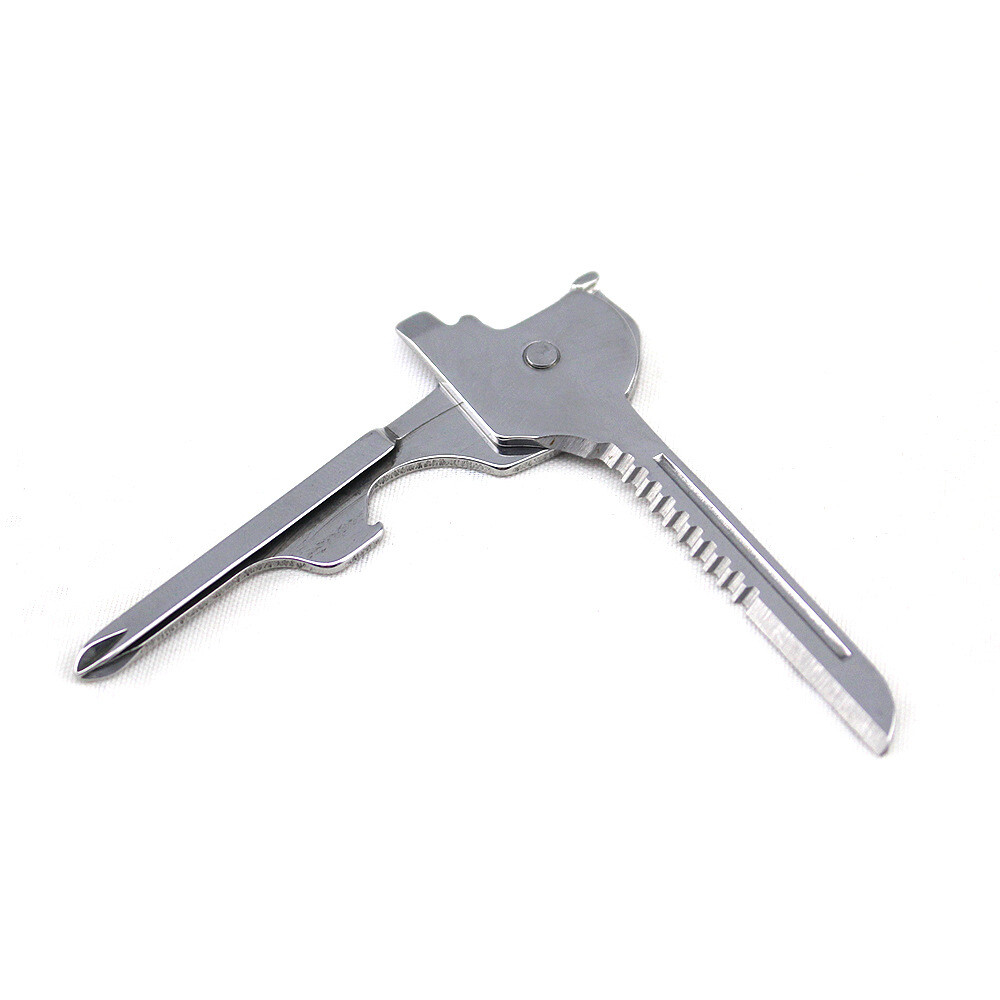 6 In 1 Keychain Multi-tool Key Screwdriver Mini Knife Camping and Daily Tool