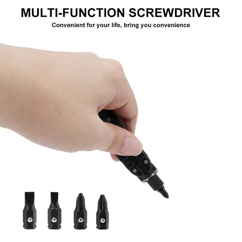 Multifunctional Mini Screwdriver EDC Keychain Portable Steel Repair Tool