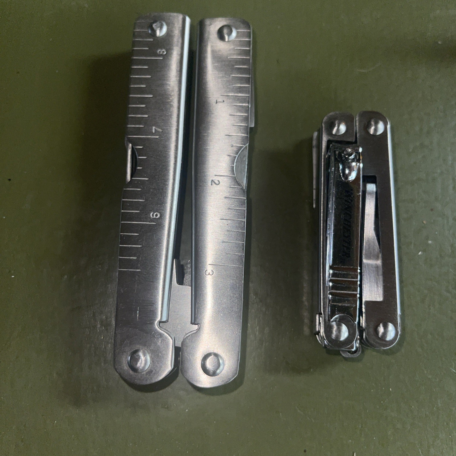 Winchester Multi-Tool Stainless Steel Finish w/ Sheath Super Nice Set! Lot Of 2