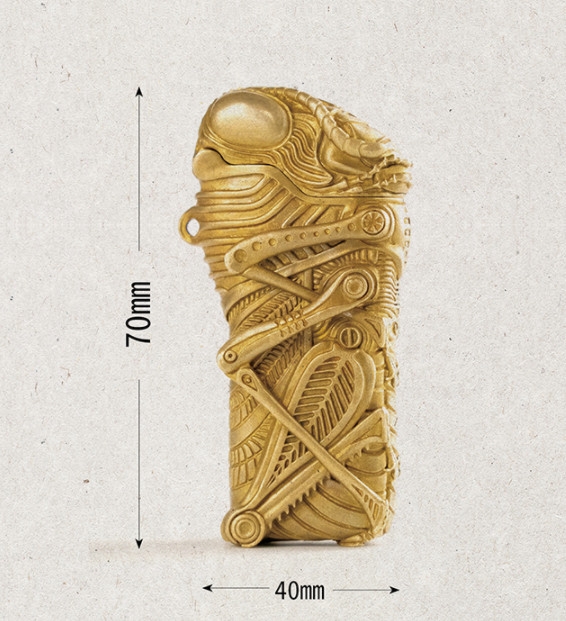 Handmade Brass Grasshopper Flip Lighter Shell for Cricket Luxury Goods