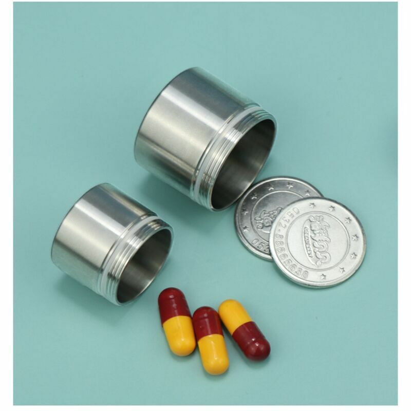 EDC Titanium Multi Tools Waterproof Portable Medicine Bottle Key Pendant Box Set