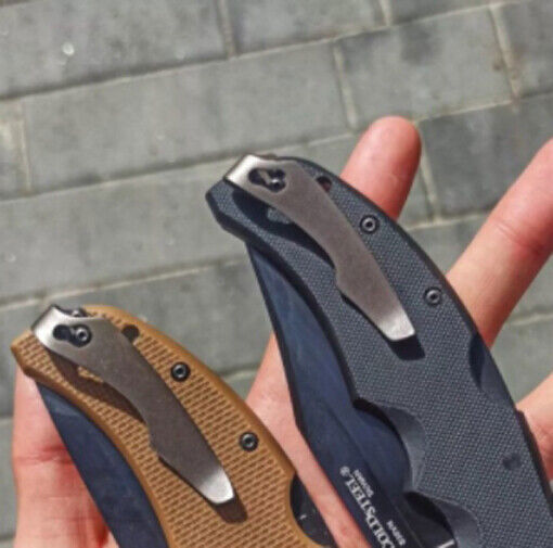 EDC 1 PC Titanium Clip für ColdSteel Recon1 Messer Teile & Zubehör (ohne Messer)