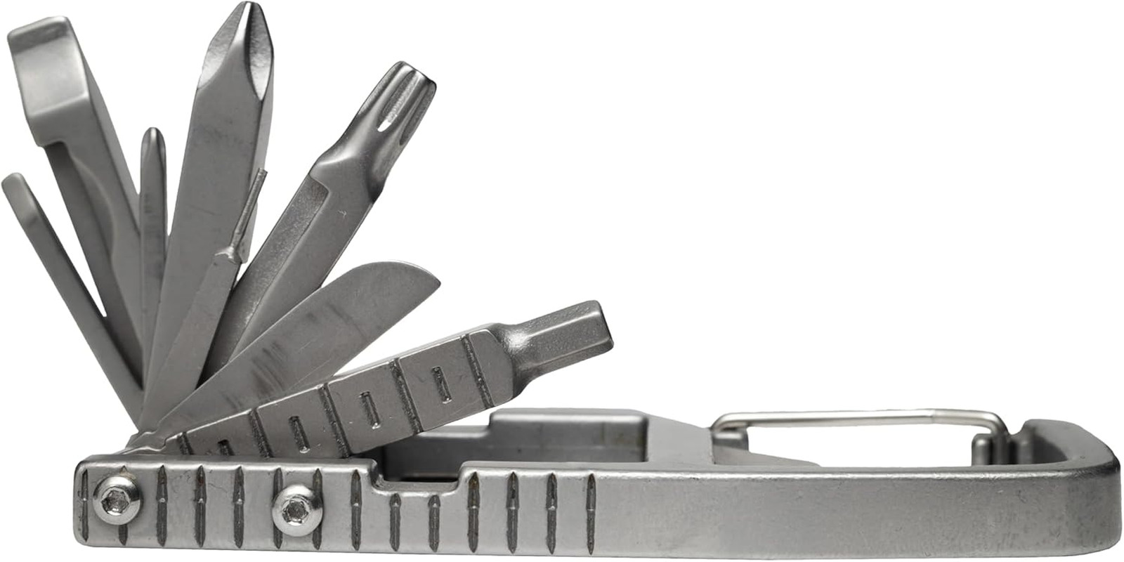 12-in-1 Carabiner Multitool with Bottle Opener & Screwdrivers
