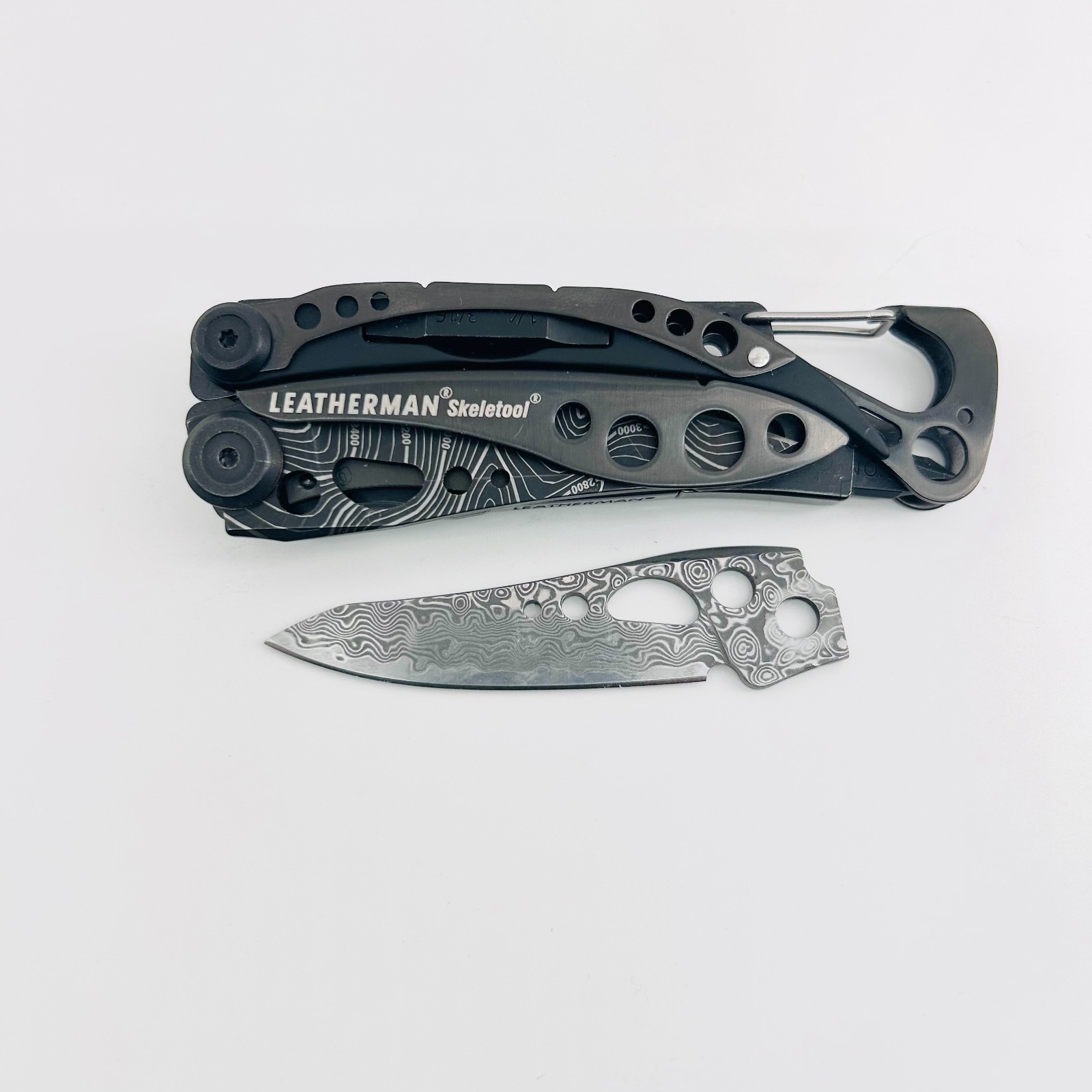 [USA Stock] – VG10 Damascus Blade for LEATHERMAN Skeletool, EDC Knife Upgrade