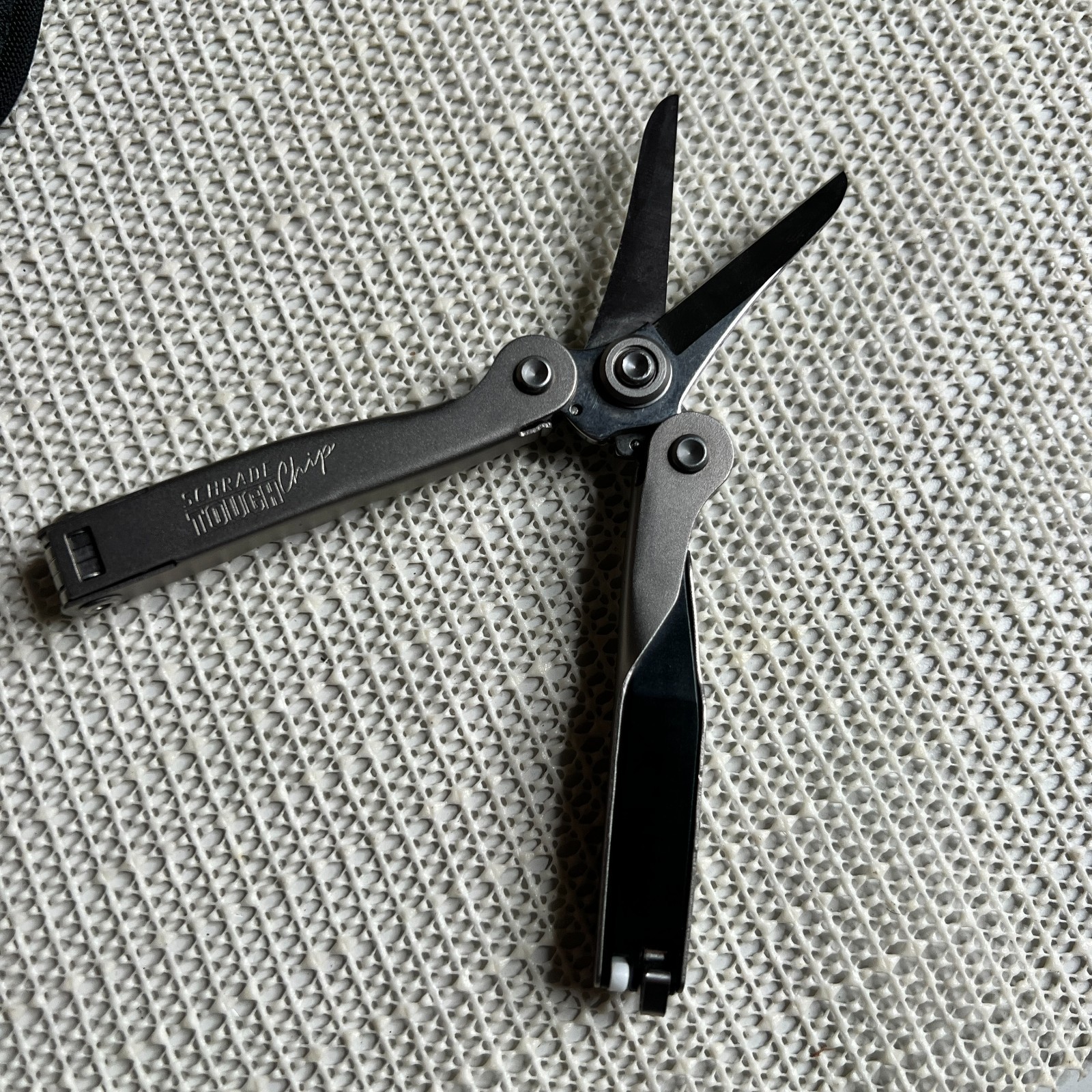 Schrade Tough Chip Multi Tool Pliers w/ Nylon Sheath Compact EDC Camping