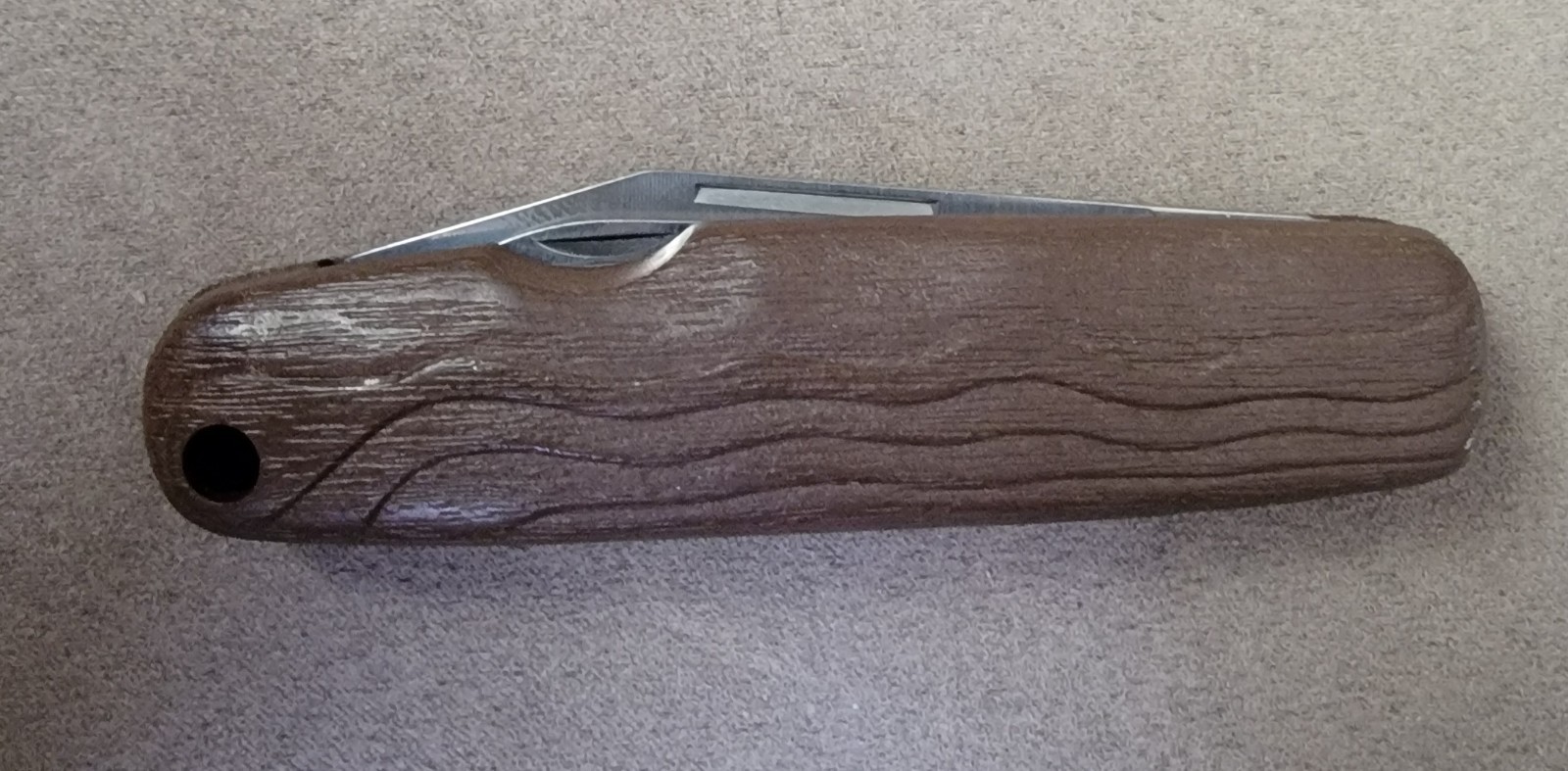 INOX SOLINGEN GERMANY Folding 3-Tool Knife/Scissors/Awl, 2.75″ Wood