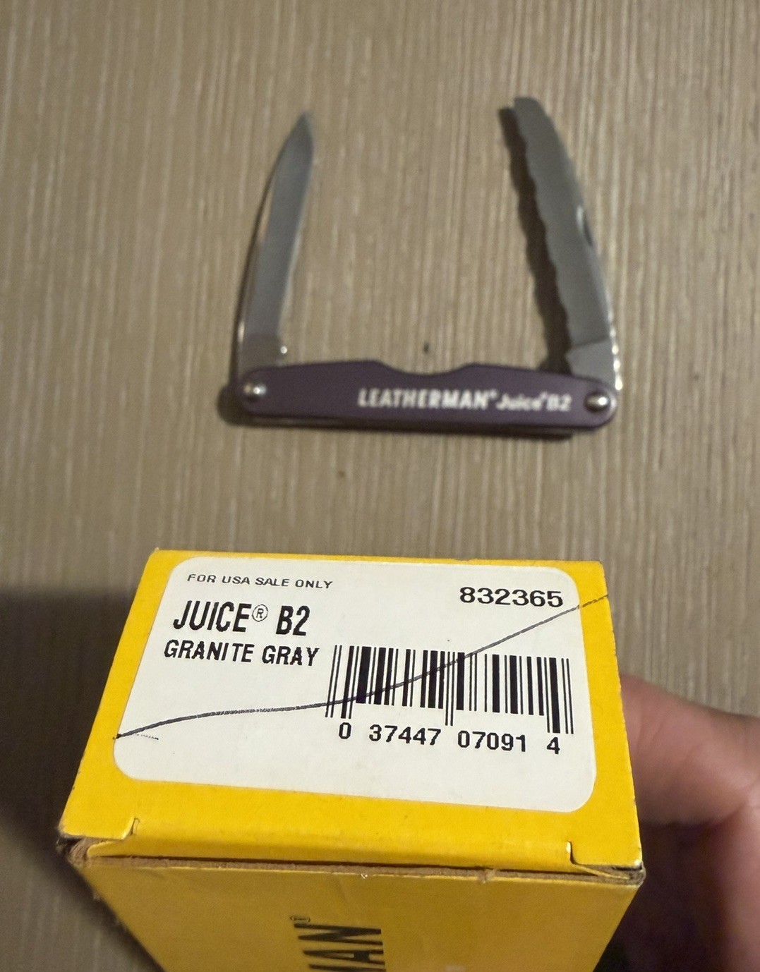 RARE Leatherman B2 Juice, Granite Grey. New In Original Box W/ Paperwork