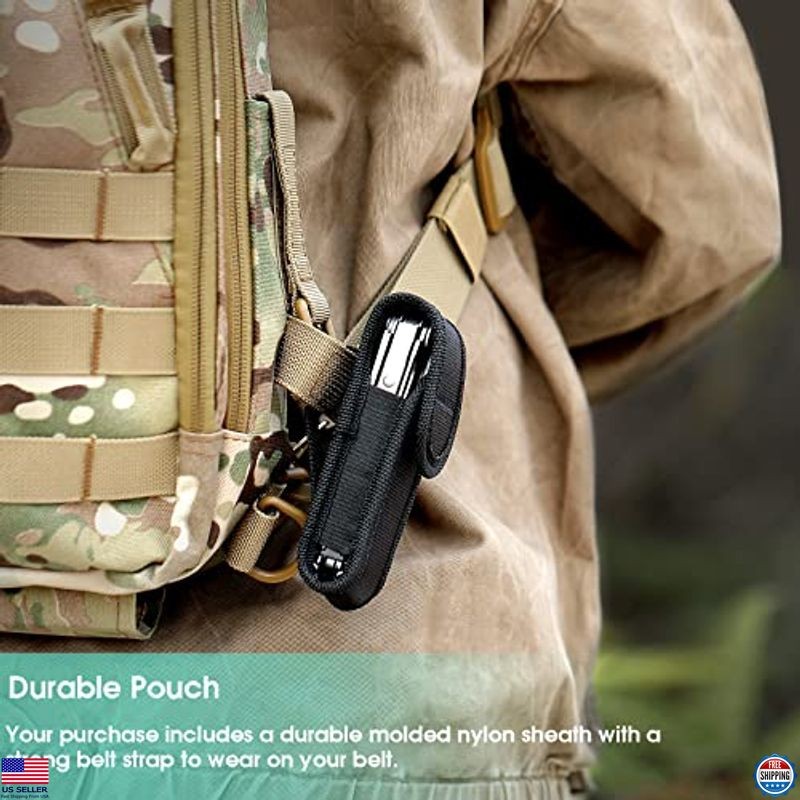 Tactical Multitool Pocket Knife for Men – Versatile Tool with Scissors, Saw,