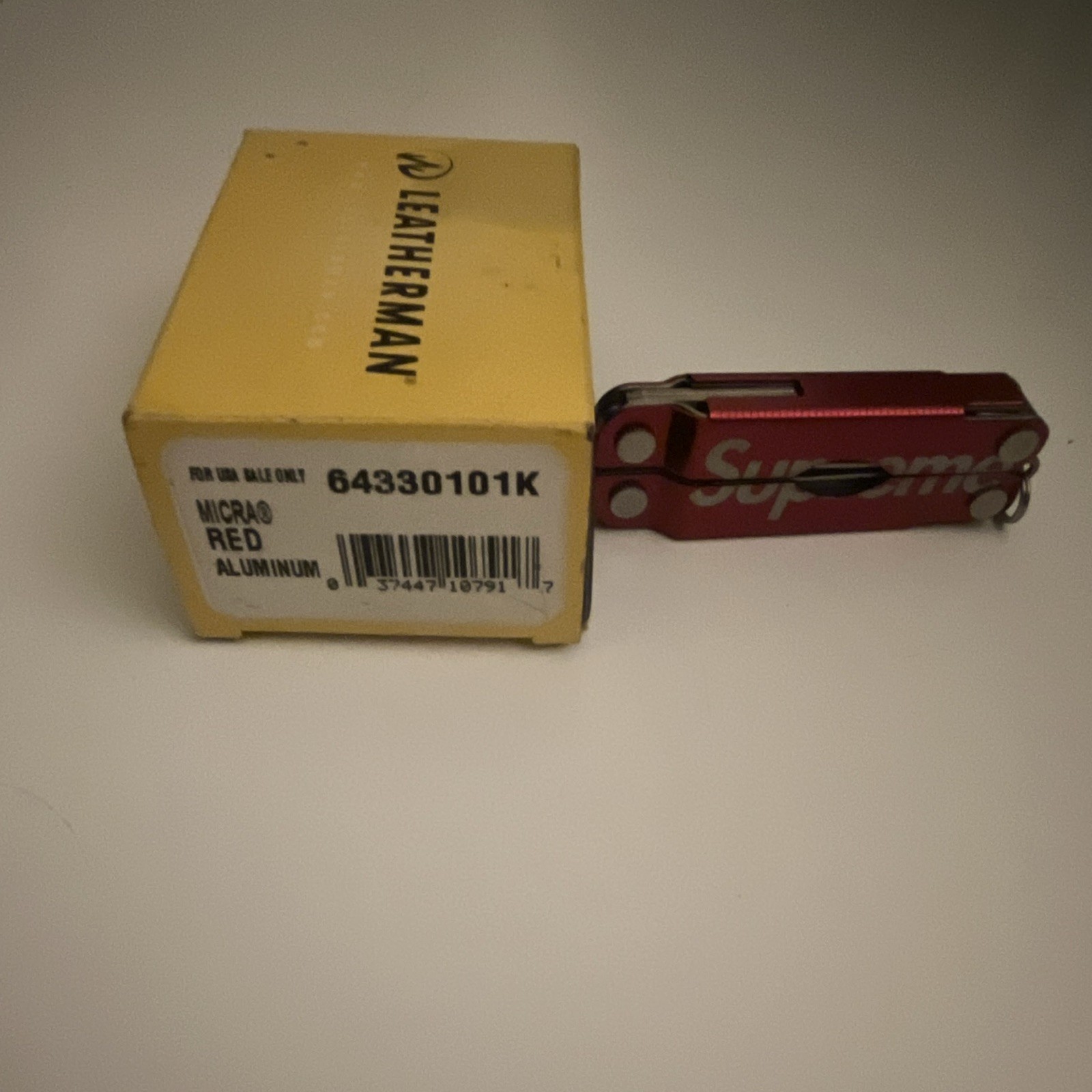 Leatherman Micra Red Aluminum Keychain Multi-Tool 10-in-1 64330101K