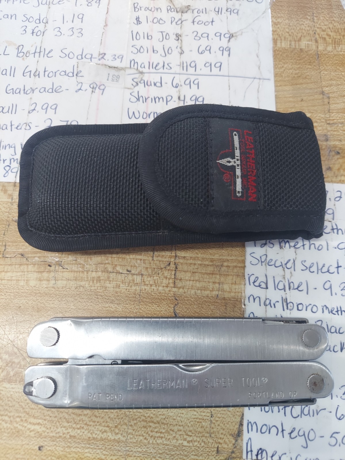 Leatherman Supertool 300 Stainless Steel Multitool with Leather Box