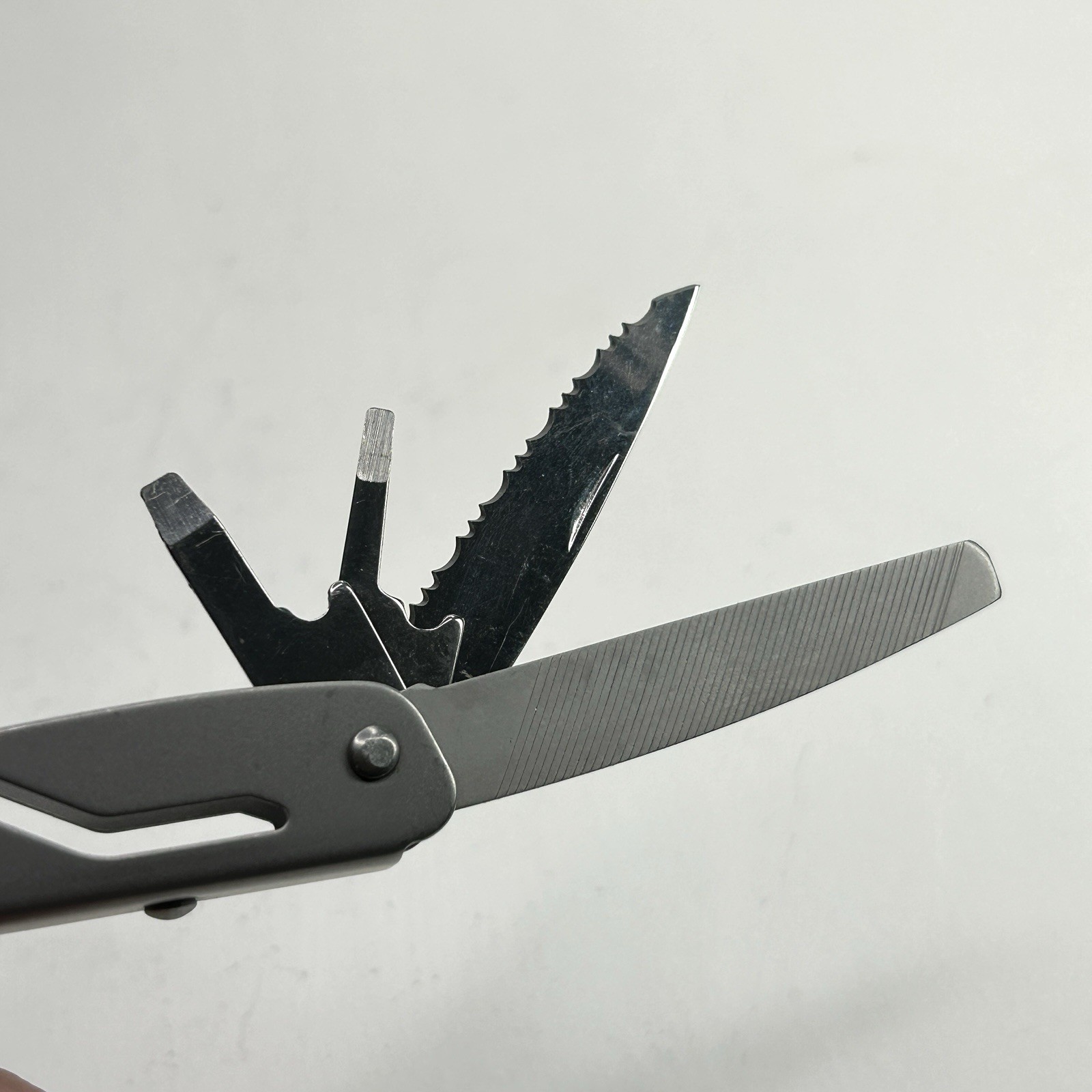 Multi-Tool, 9 Tools, Survival, Camping or Hiking Tool, Compact, Stainless Steel
