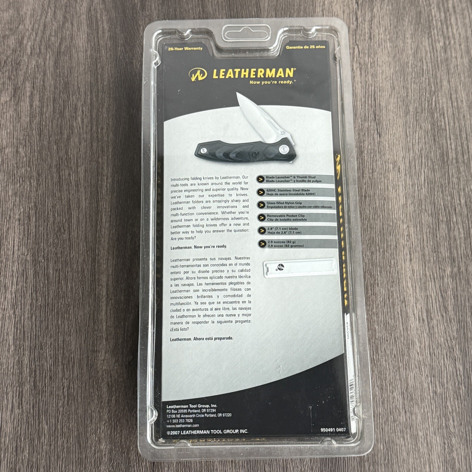 Leatherman C301. 2nd Generation Design Of Packaging from 2007
