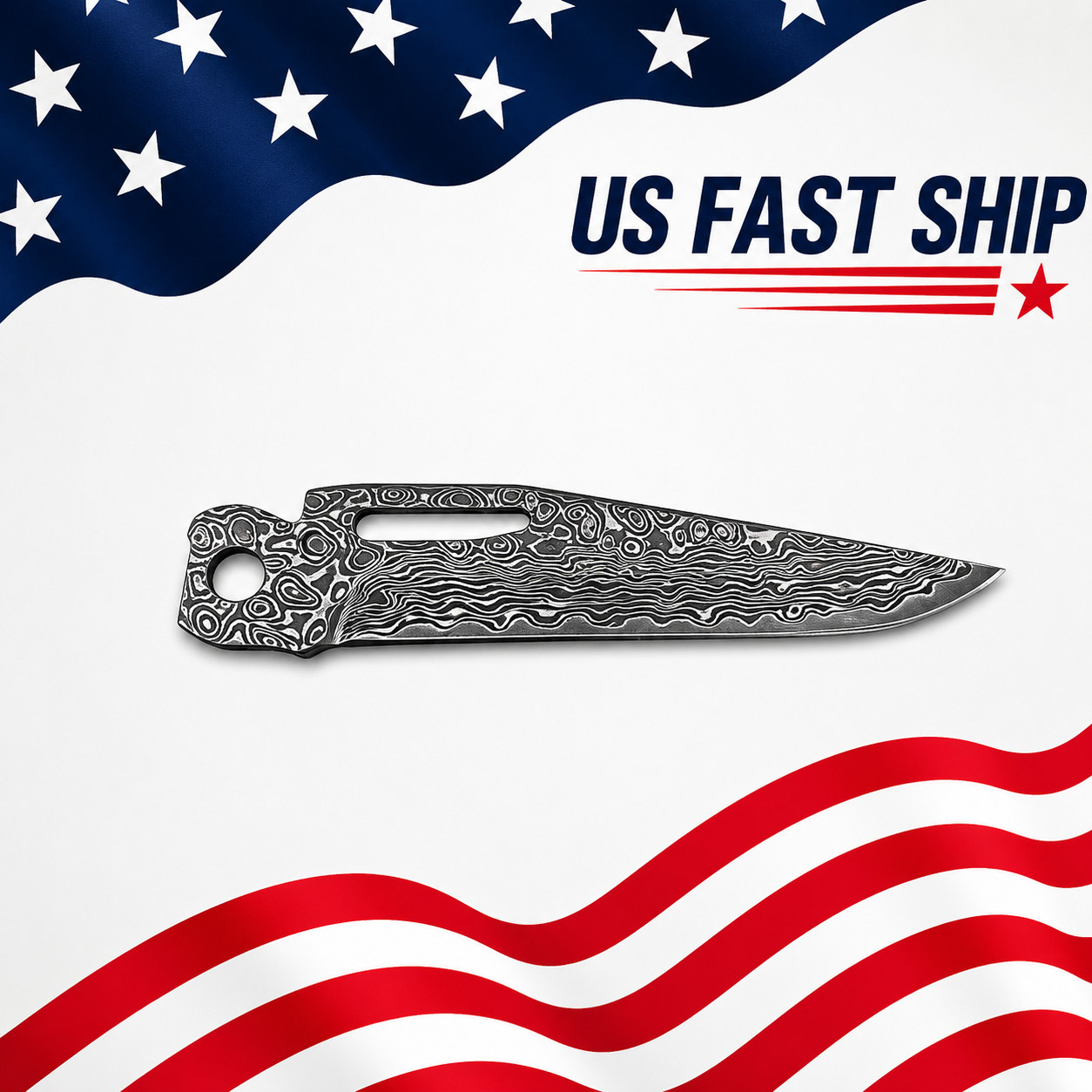 VG10 Damascus Main Blade Set For Leatherman Surge CNC 60HRC Replacement Parts
