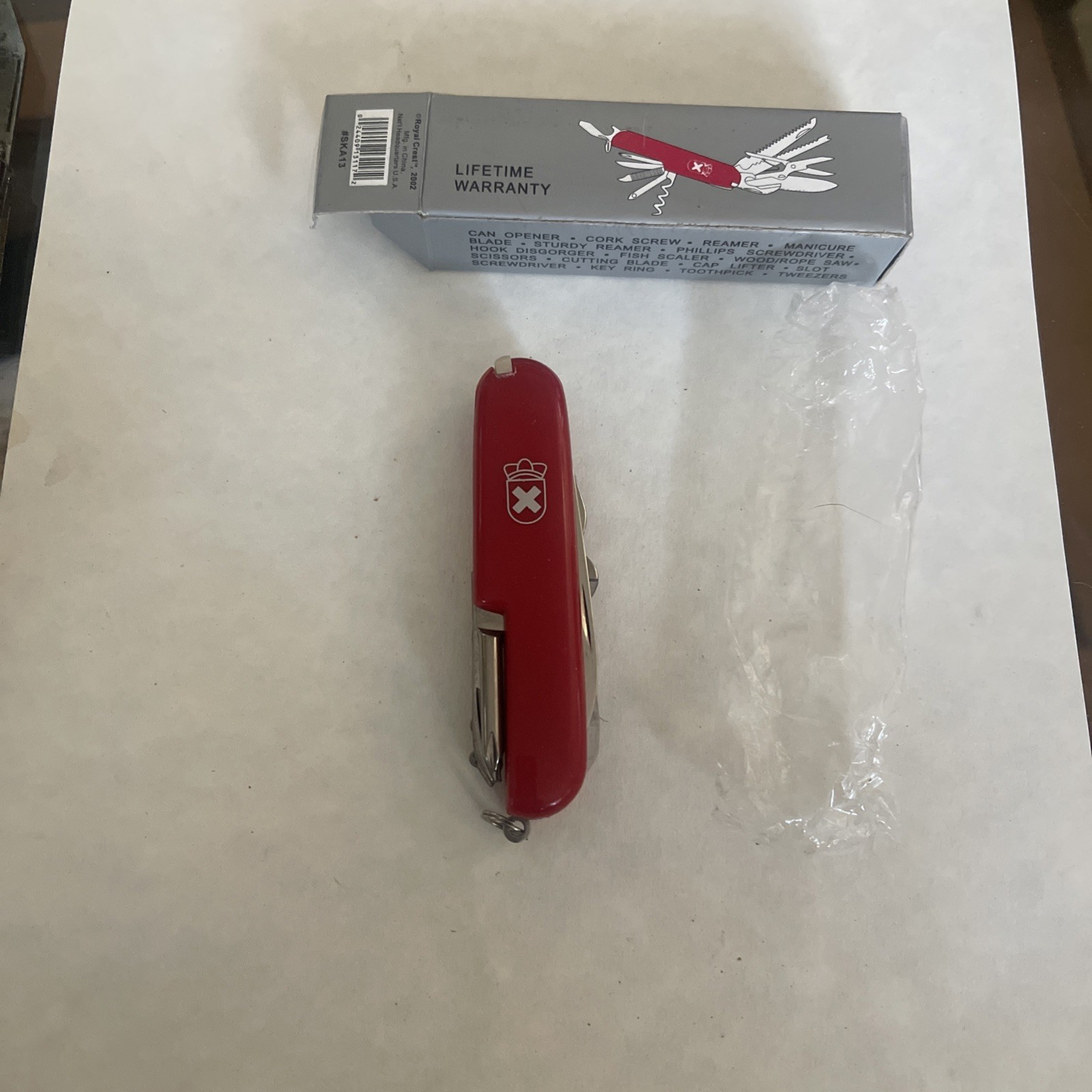 NIB Royal Crest 16-Function Pocket Knife SKA13 Stainless Steel Multi Tool