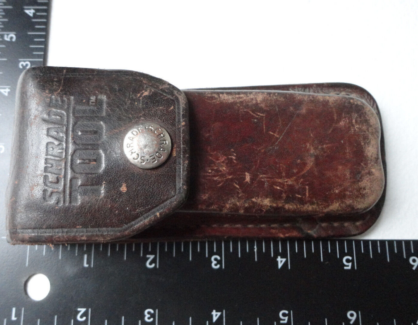 For Parts Or Repair & Damaged: Older Schrade TOOL Leather Multi-Tool Sheath ONLY